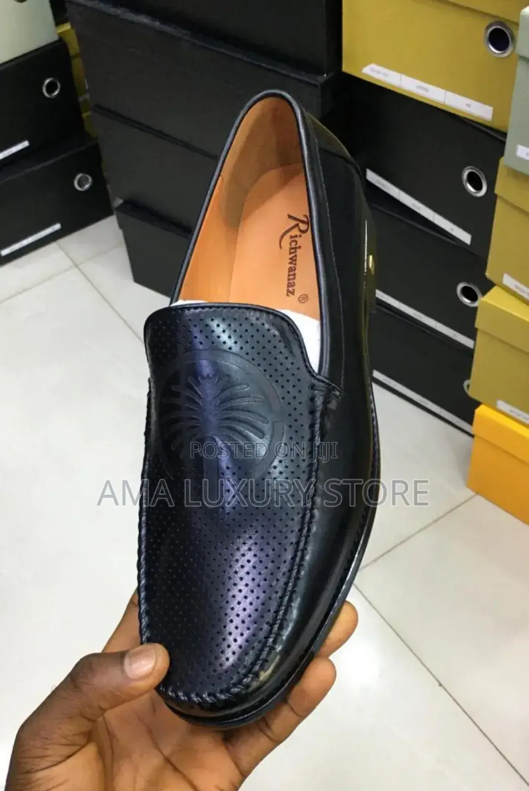 Richwanaz Genuine Leather Luxury Designer Men's Corporate Shoes