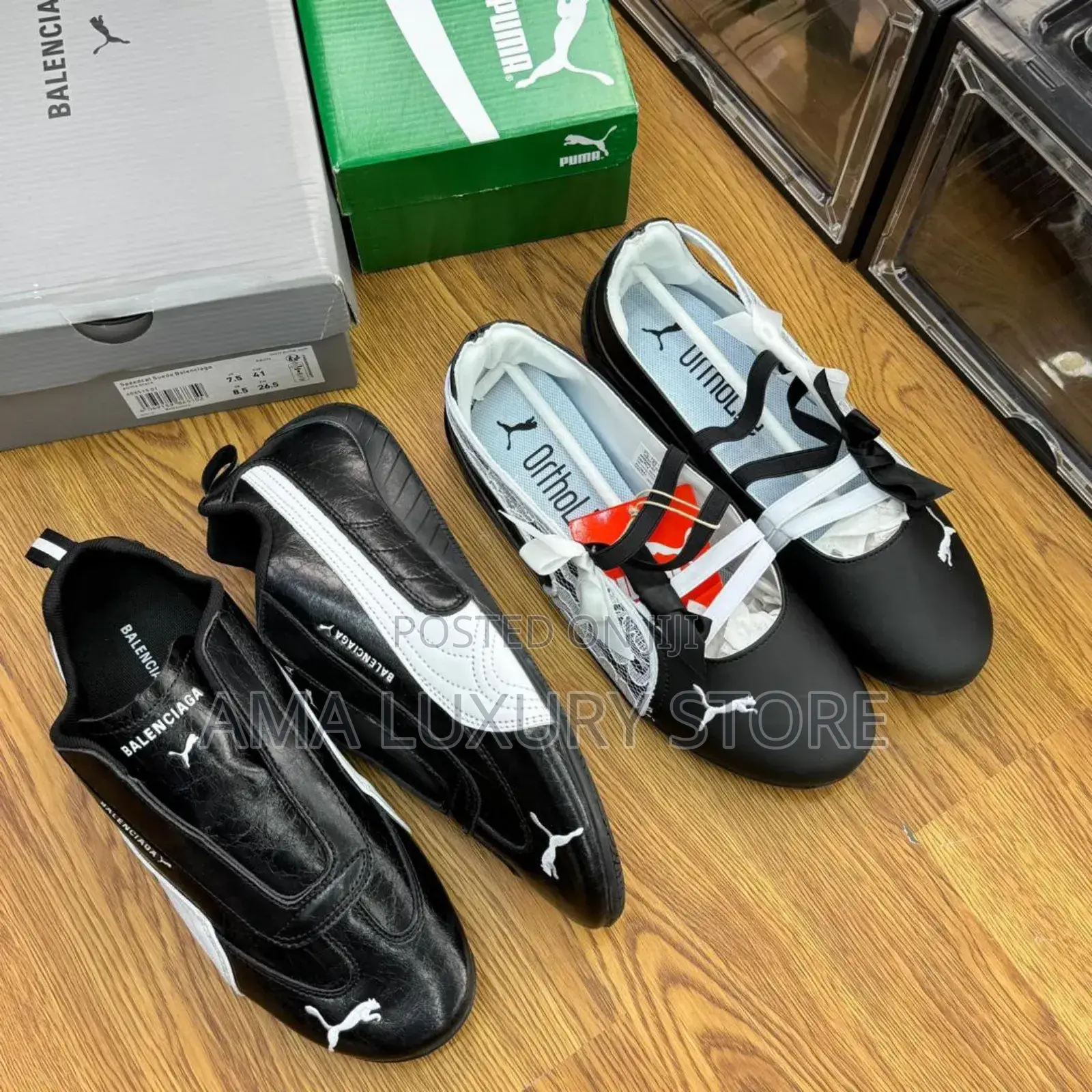 Puma Ortholite Speedcat Ballet X Balenciaga/Puma Couple Set. N95k Each