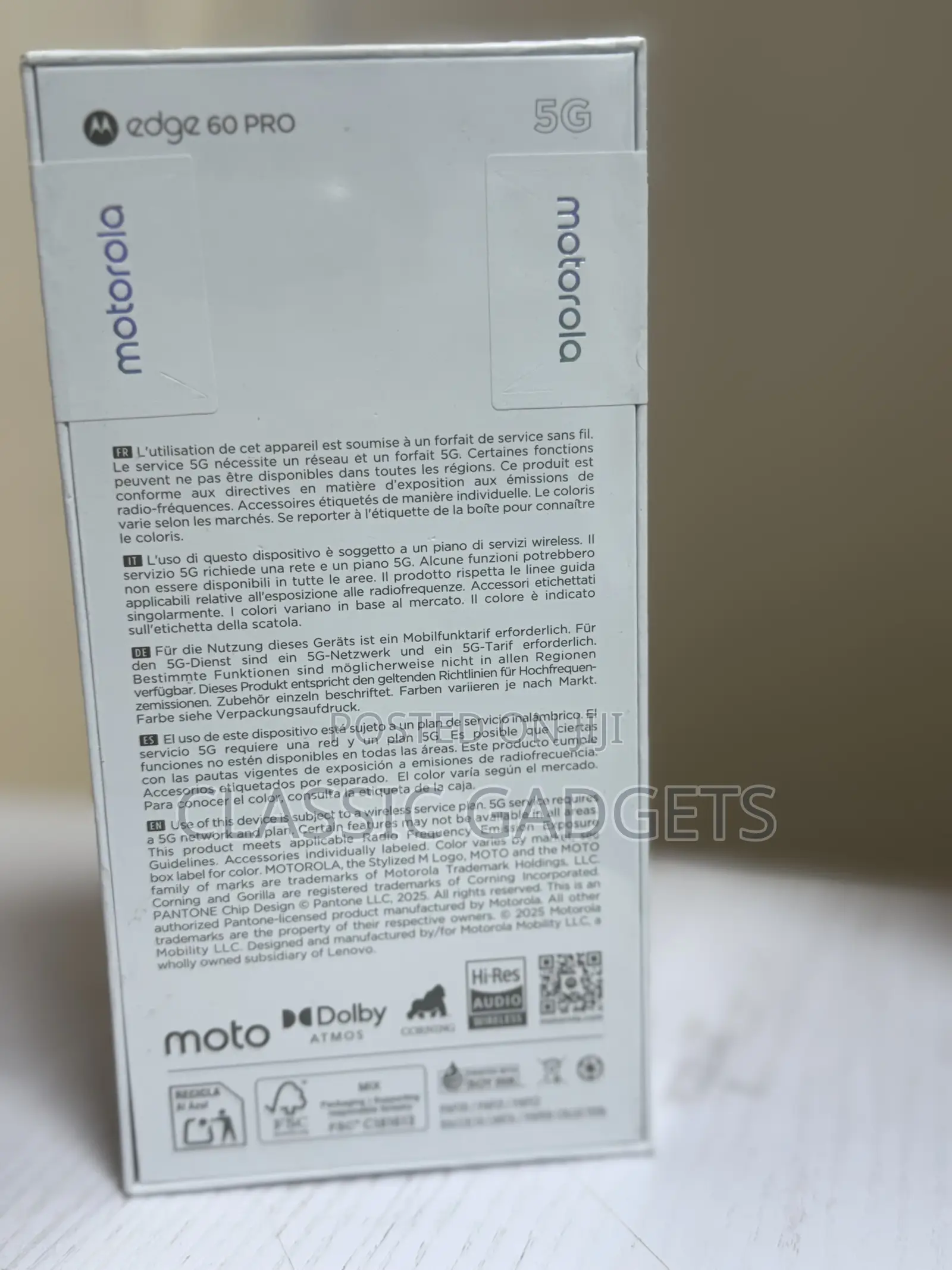 New Motorola Edge 60 Pro 512 GB Blue