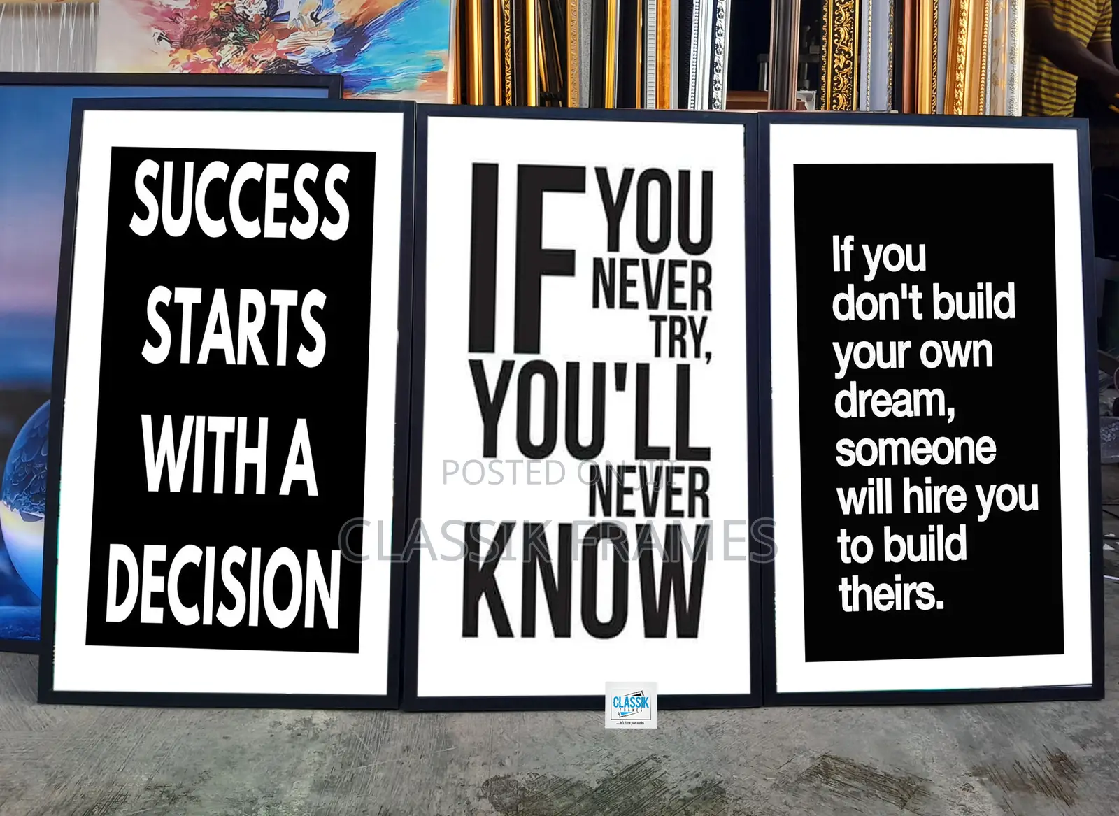 Self Building Motivational Quotes Digi Crafted Wallart