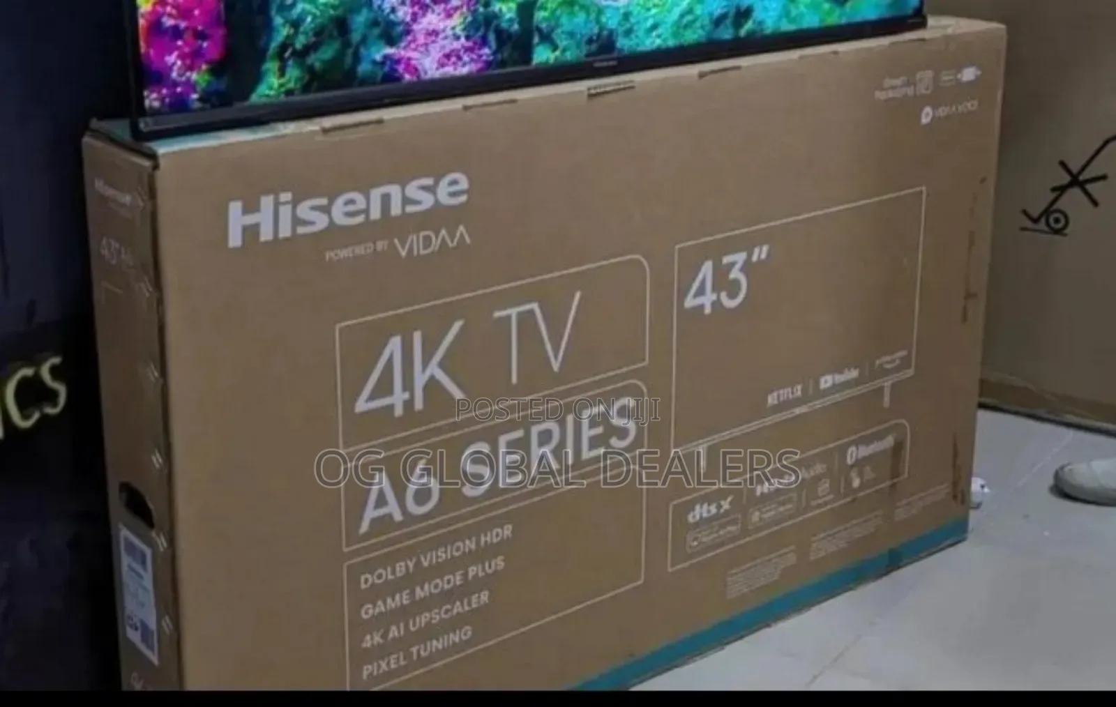 Hisense 43-Inch Smart Tv From the A6 Series.