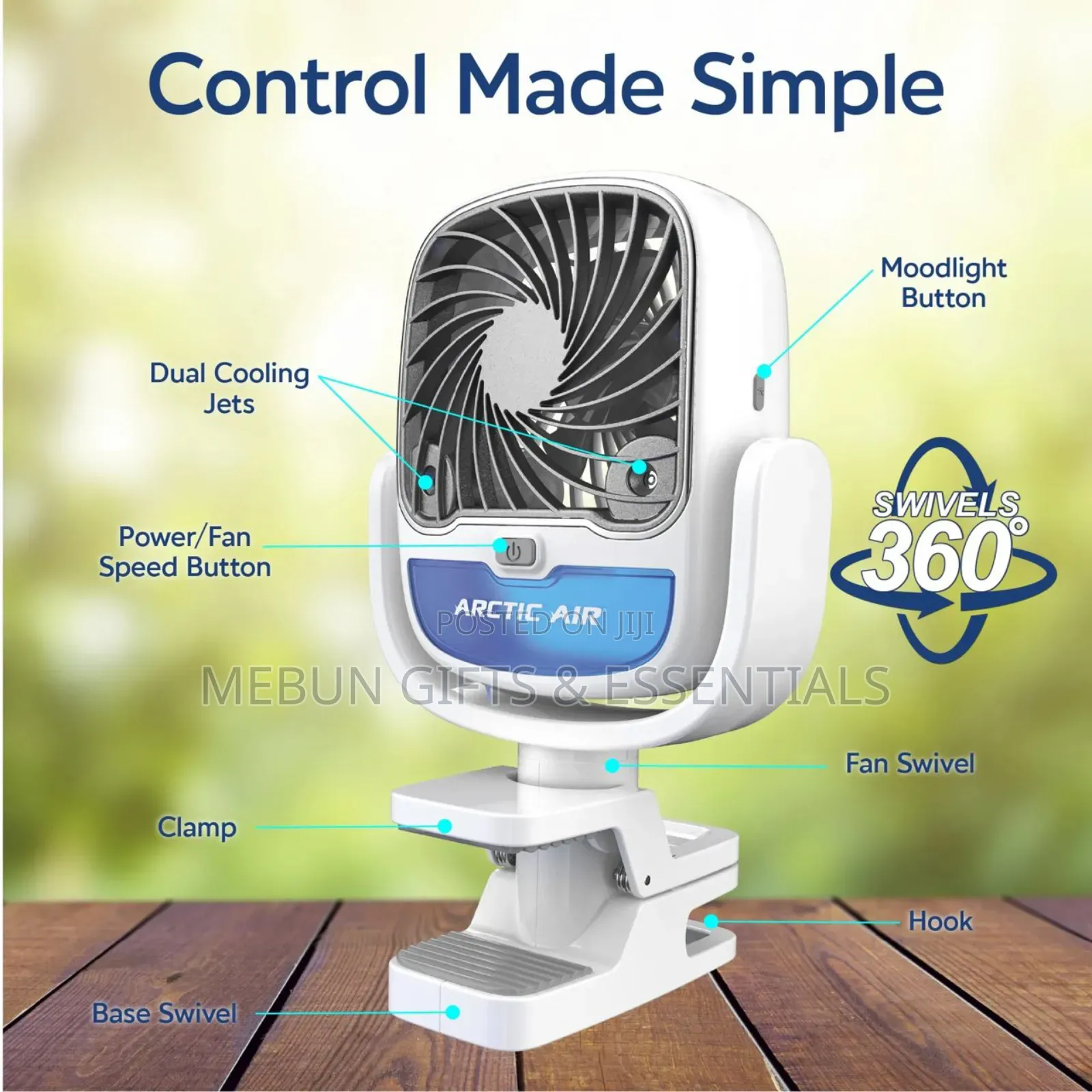 Arctic Cool Clamp Fan