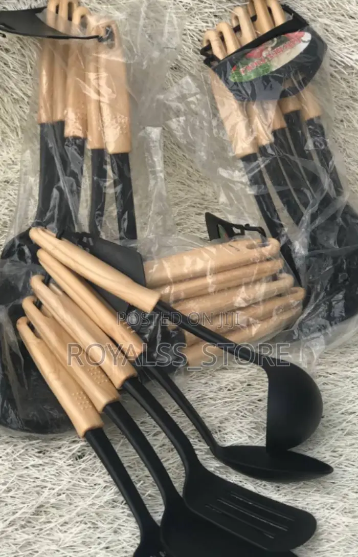 5pcs Heat Resistant Cooking Spoons – Non-stick Safe