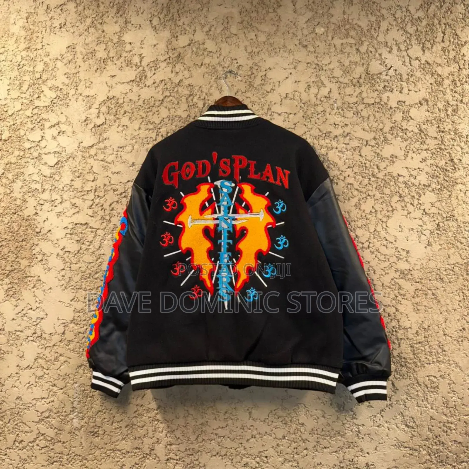 Saint Tears God’S Plan Varsity Jacket