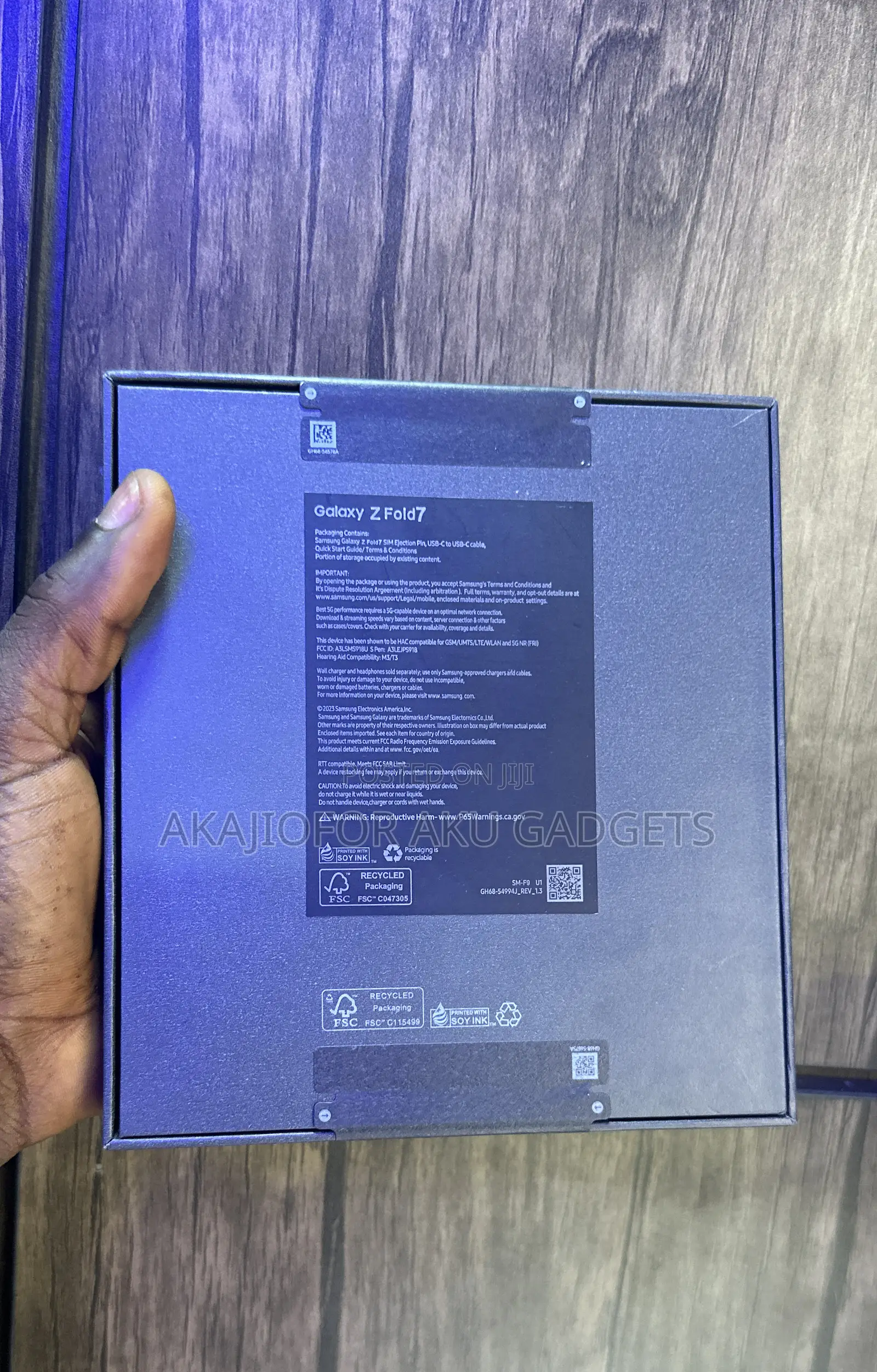 New Samsung Galaxy Z Fold7 256 GB Black