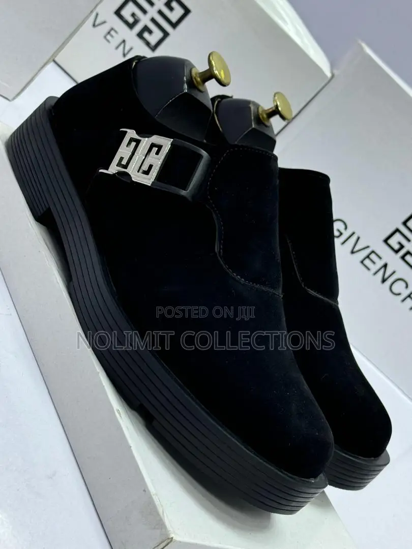 Givenchy Men's Suede Buckle Loafers