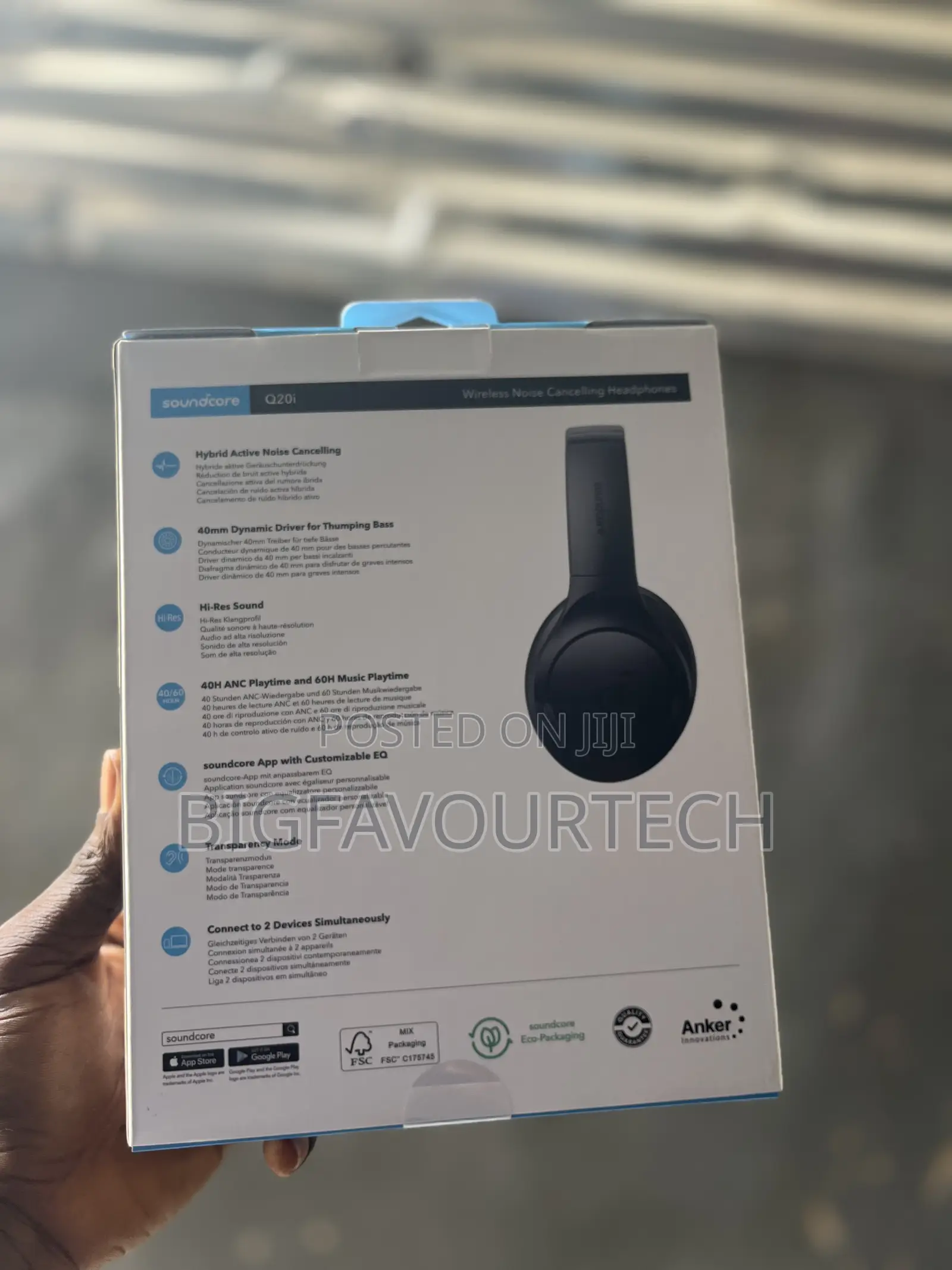 Sound Core Q20i | Hybrid Active Noise Cancelling Headphones
