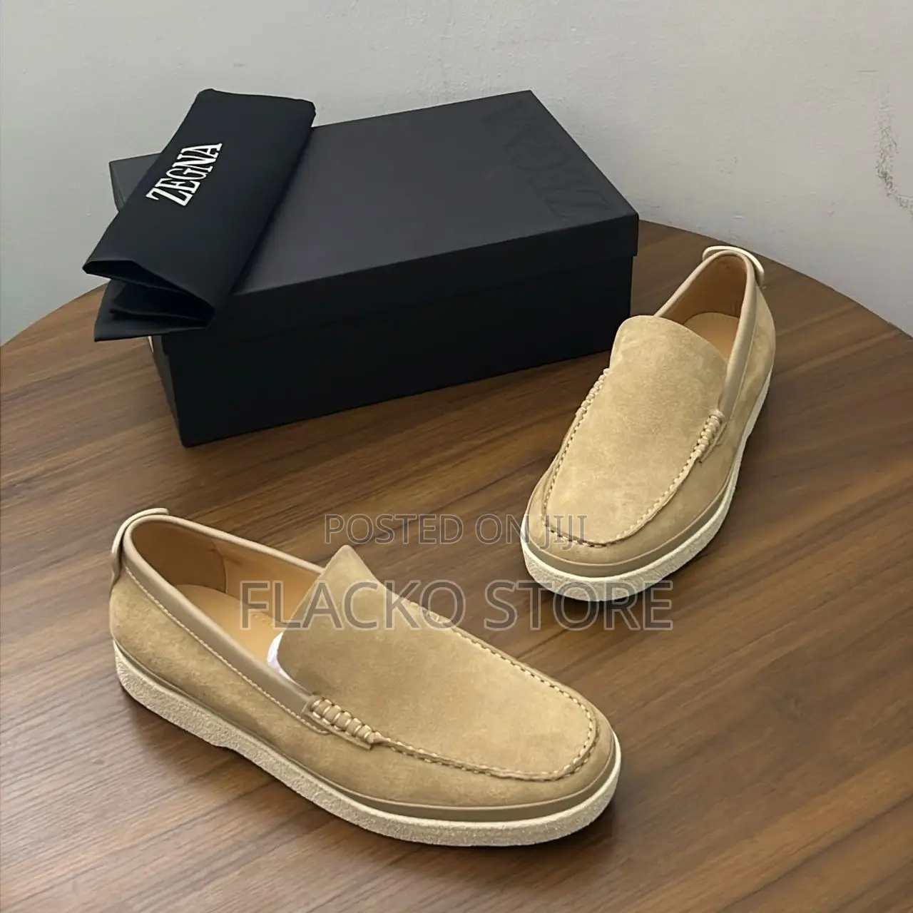 Original Zegna Suede Casual Sneakers
