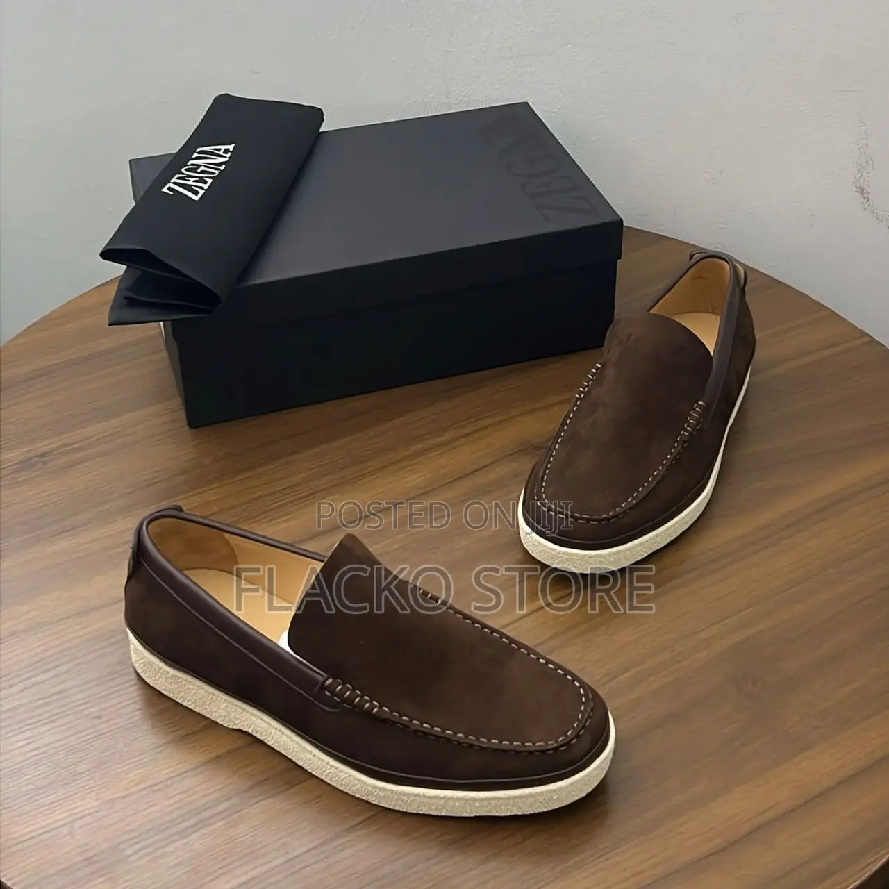 Original Zegna Suede Casual Sneakers