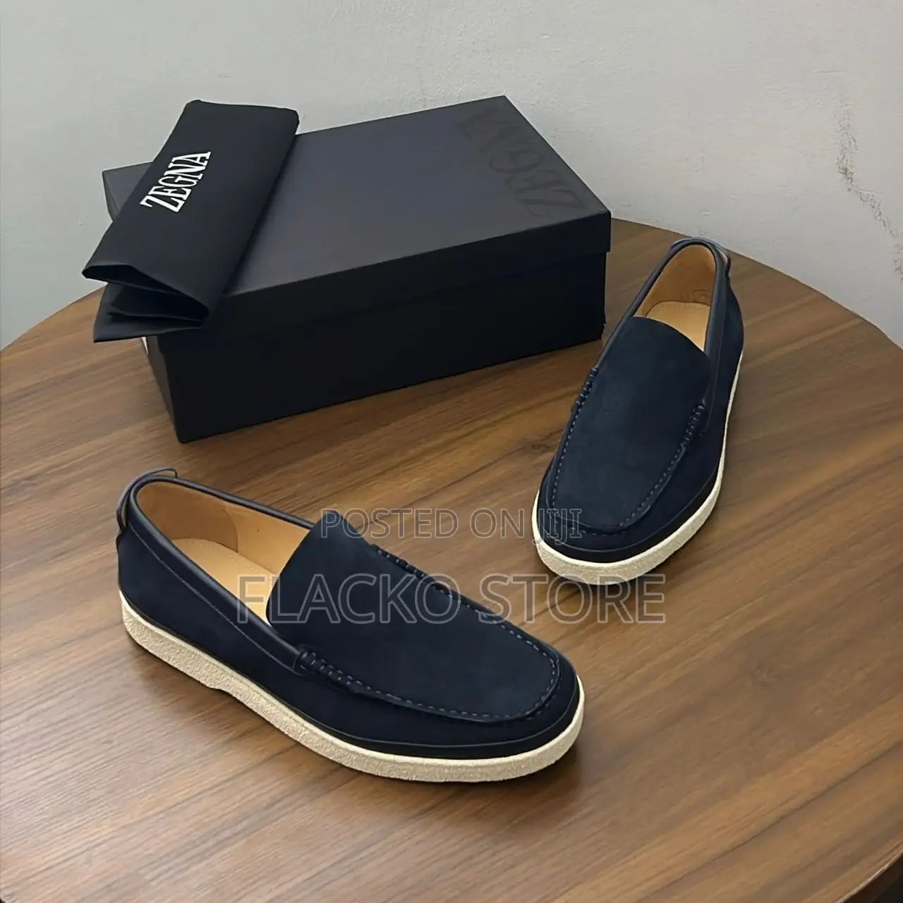 Original Zegna Suede Casual Sneakers