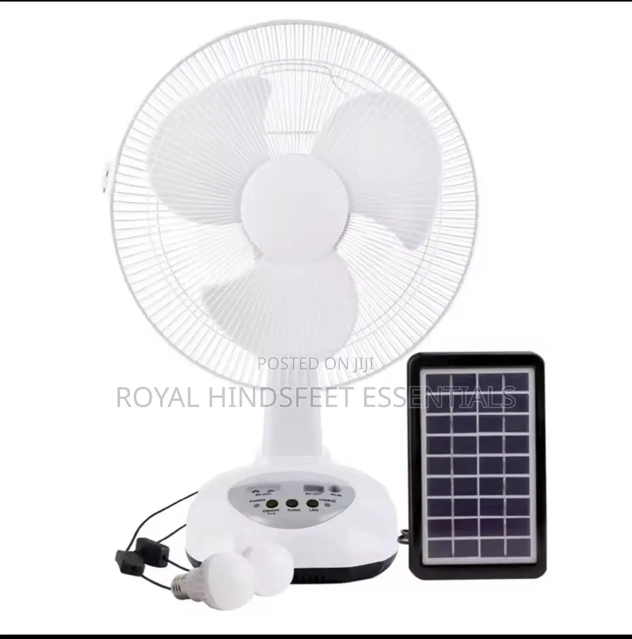 Solar Fan Ac/Dc Rechargeable Table Fan