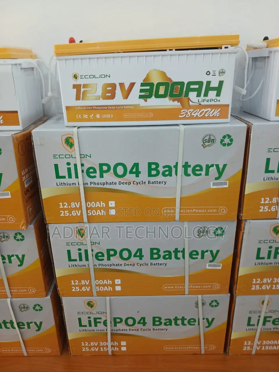 Ecolion 12.8v 300ah Lithium Ion Battery