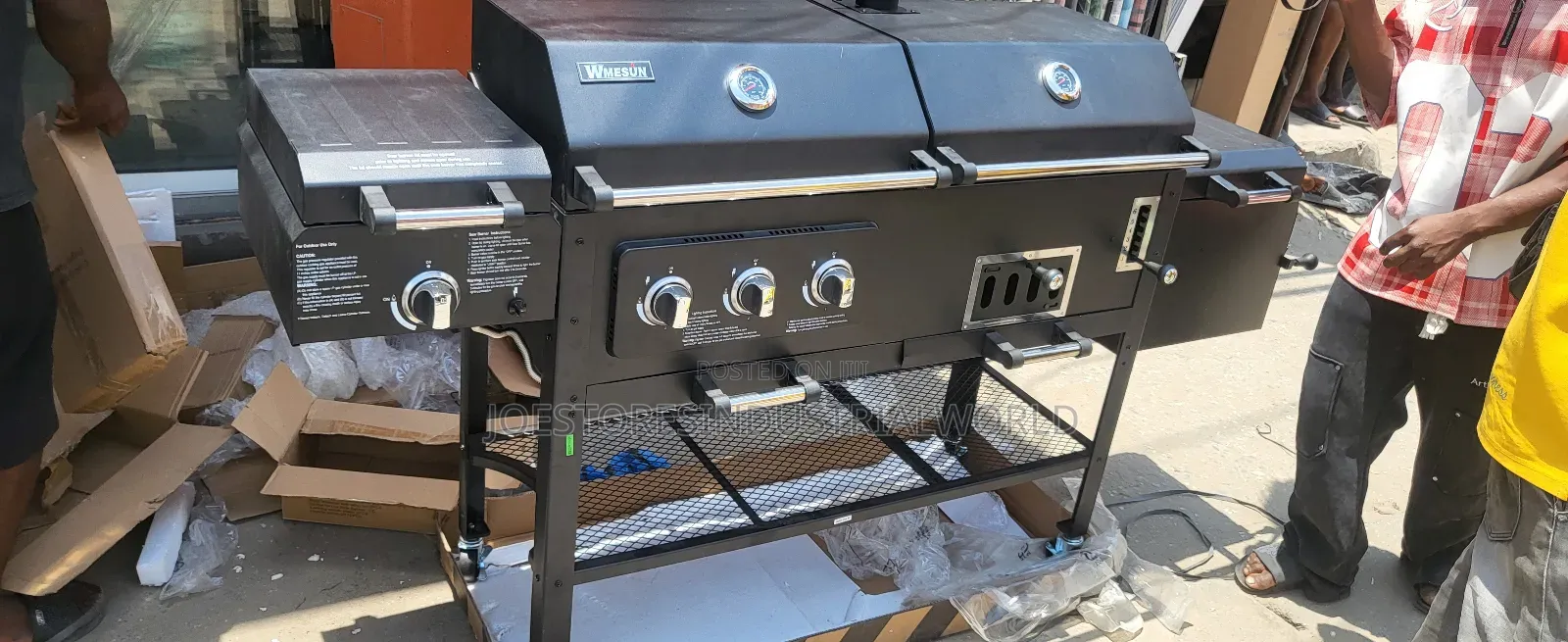 Industrial Gas and Charcoal Barbecue Machine