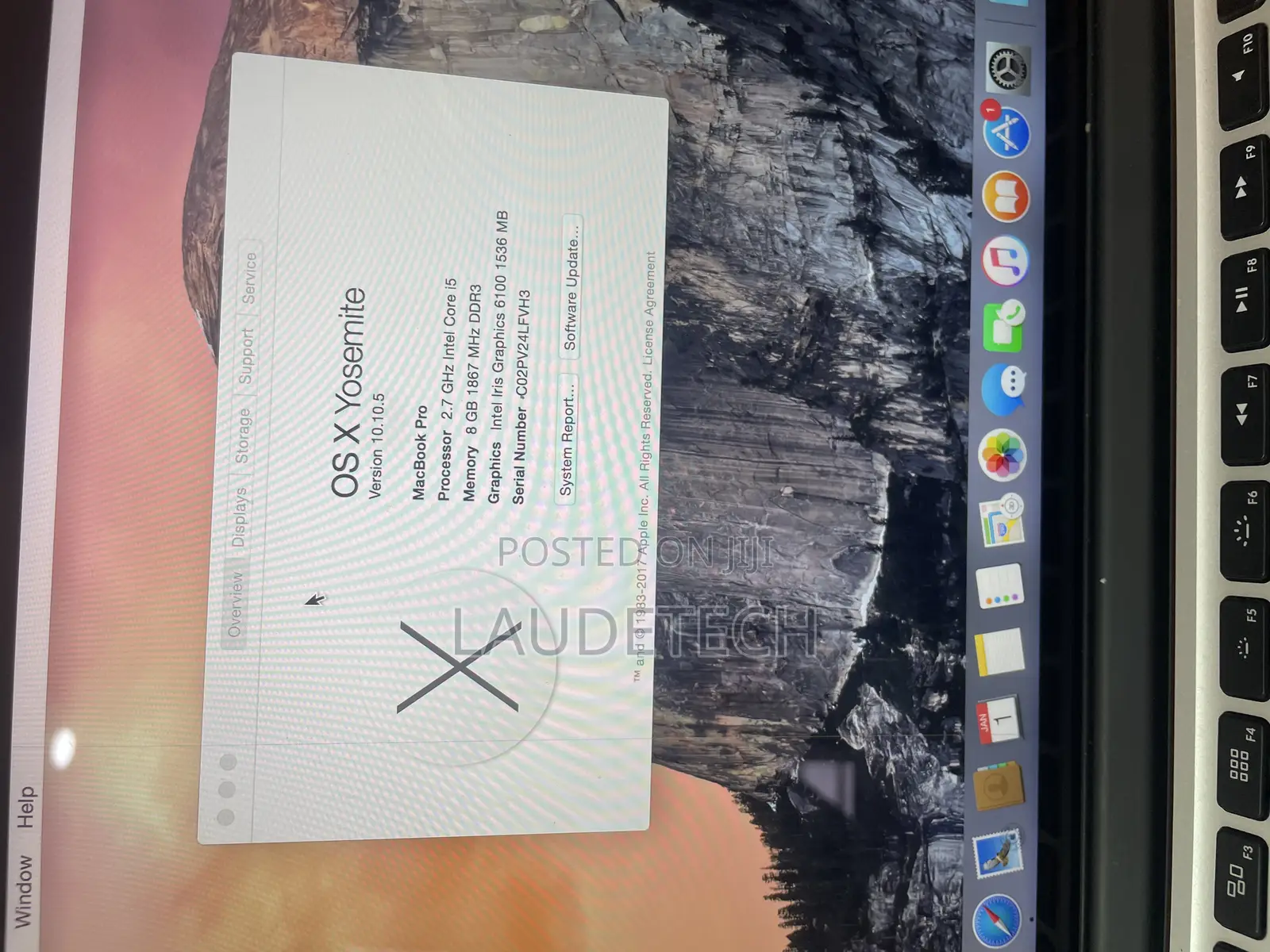 Laptop Apple MacBook Pro 2015 8GB Intel Core i5 SSD 128GB