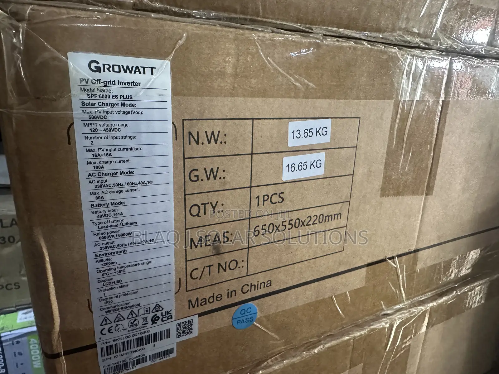 Growatt 6kva Hybrid Solar Inverter