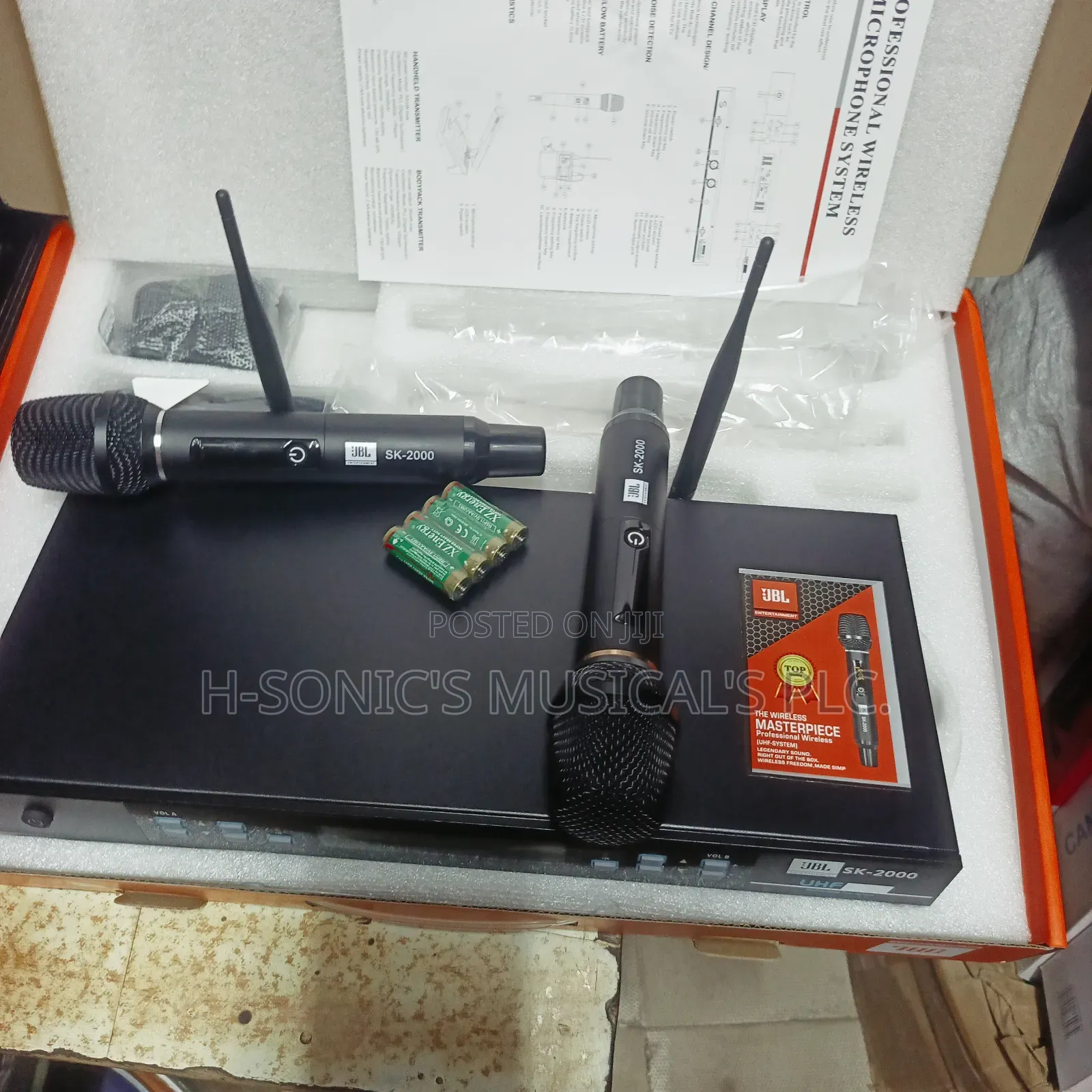 Professional JBL Sk-2000 Wireless Microphone