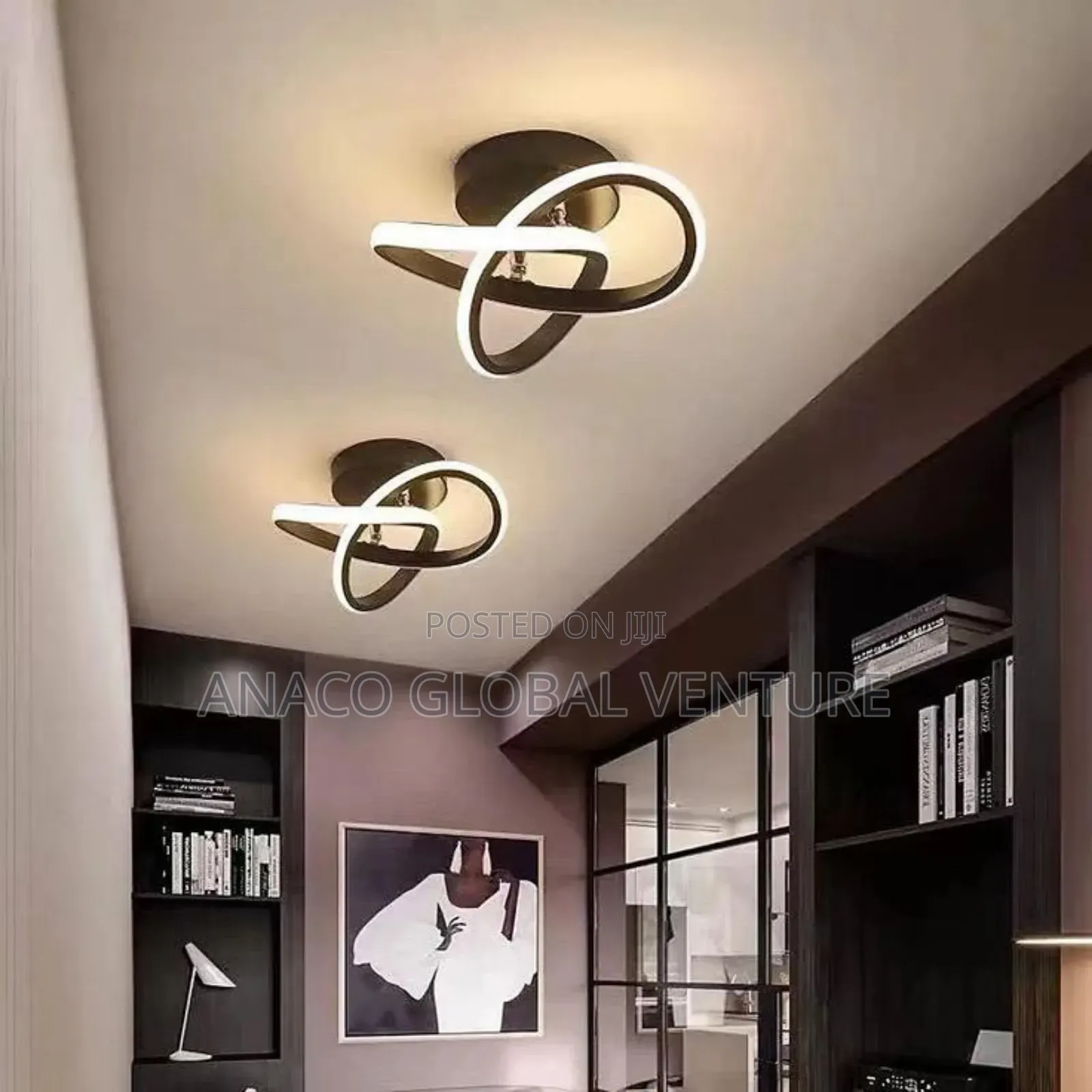 Simple Design Ceiling Light 3 Colours Light