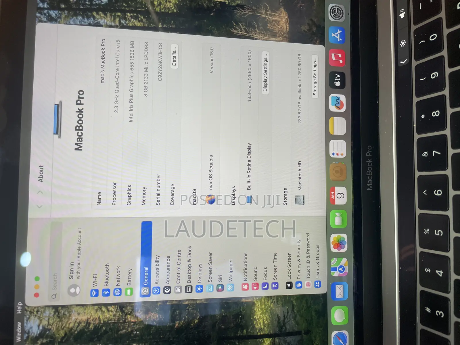 Laptop Apple MacBook Pro 2018 8GB Intel Core i5 SSD 256GB