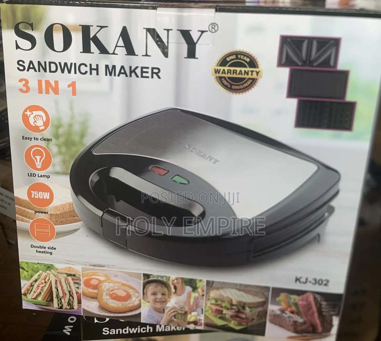 3 in 1 Household Sandwich Machine Multifunctional Waffle Machine
