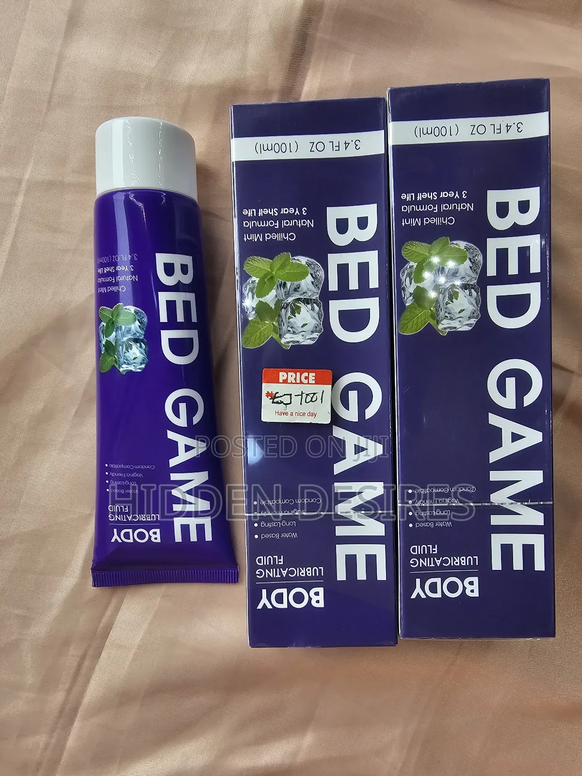 Bed Game Lubricant for Couples – Cooling Mint Flavor