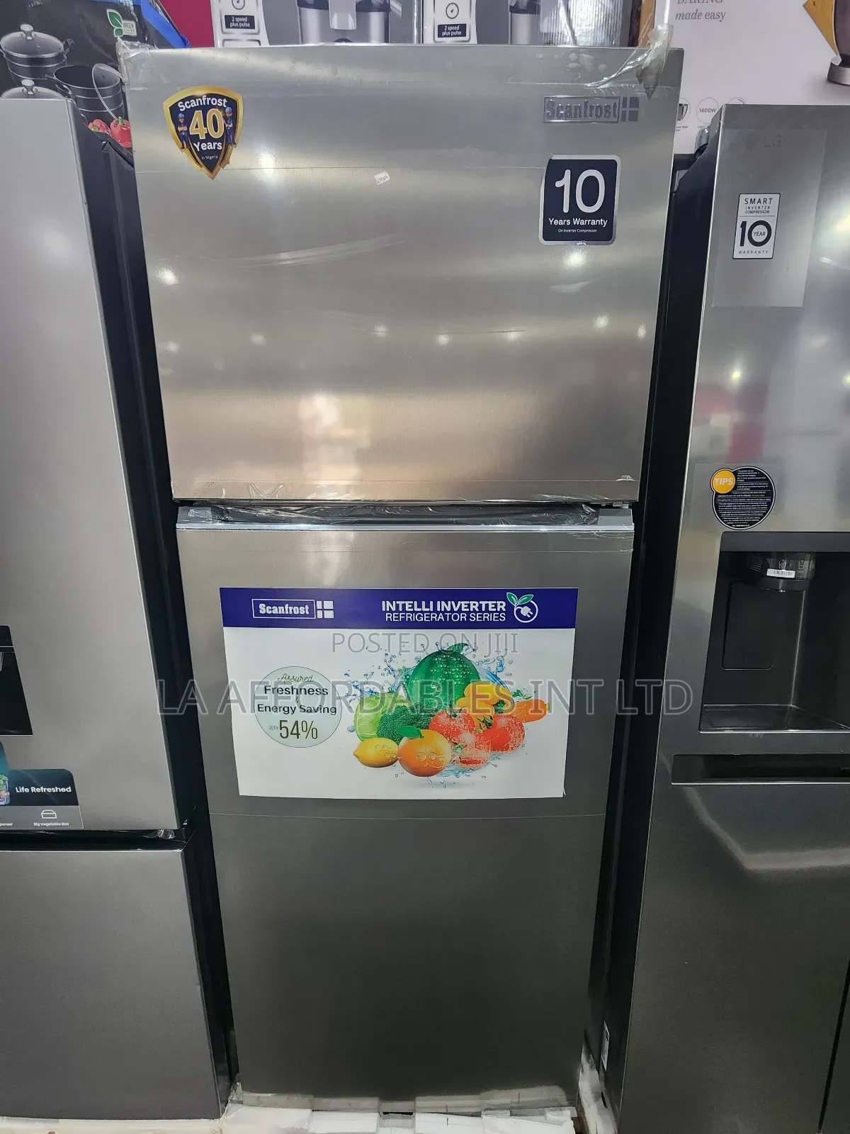 Scanfrost Intelli Inverter Refrigerator. Model No: Sfr500w-Inv