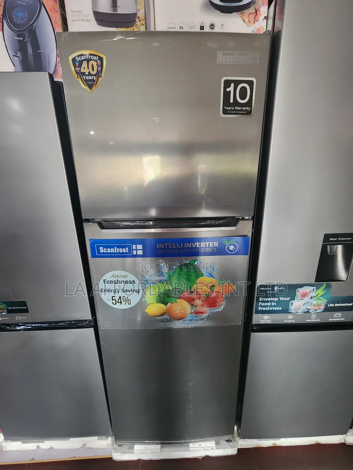 Scanfrost Intelli Inverter Refrigerator. Model No: Sfr365w-Inv