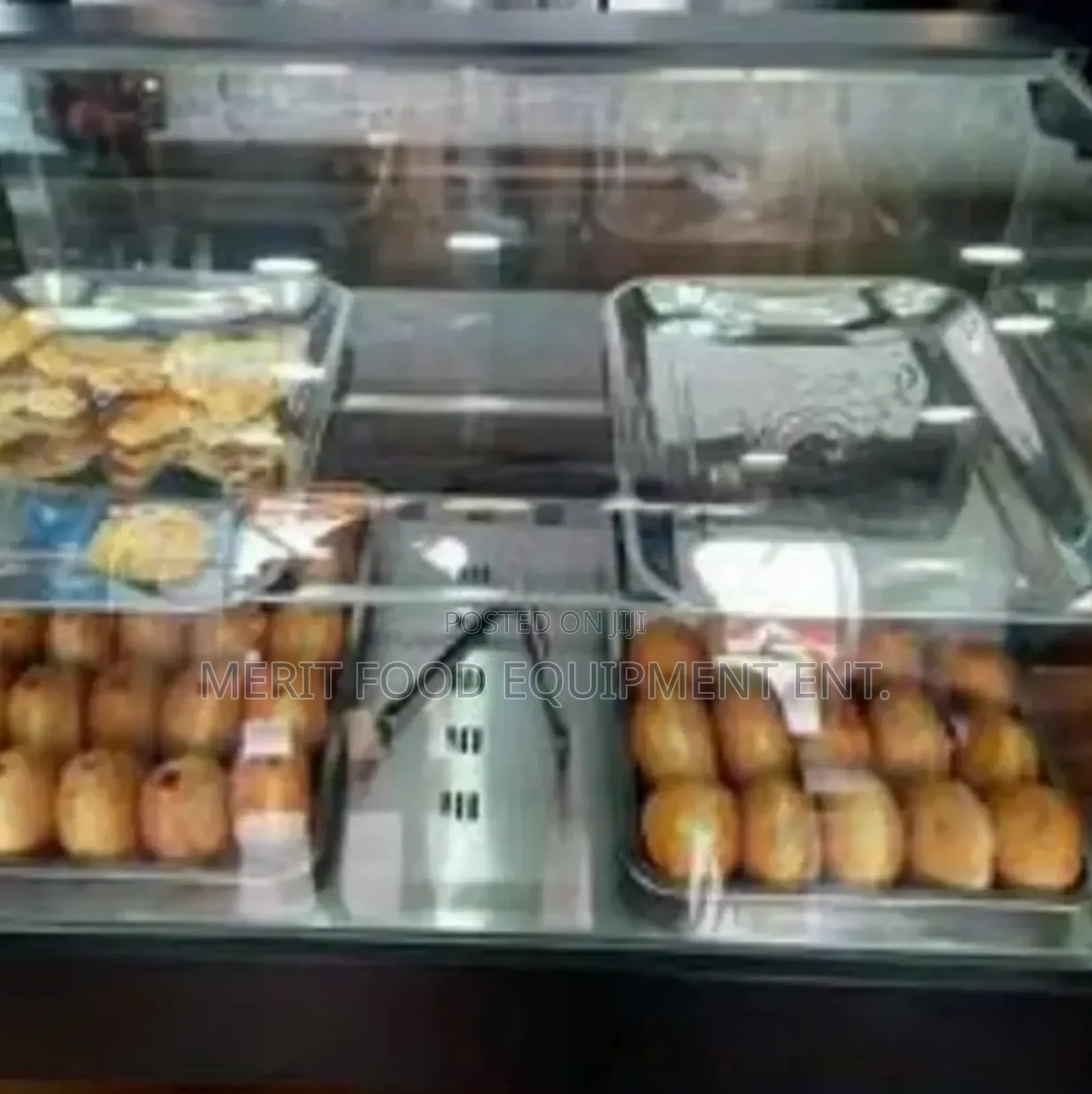 Foreign Snacks Warmer Machine With Curved Glass And 3 Steps