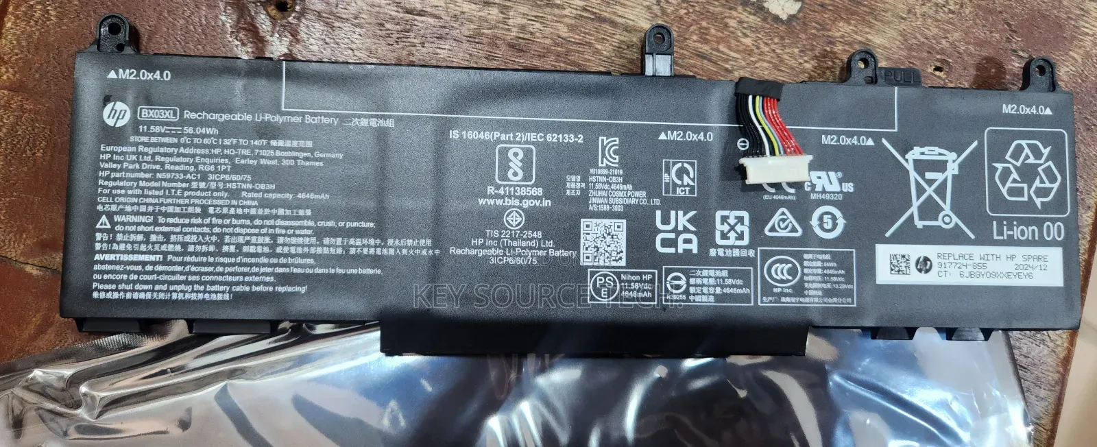 Battery for Hp Elitebook 830 835 840 845 G11 860 865 G11 (Bx03xl)