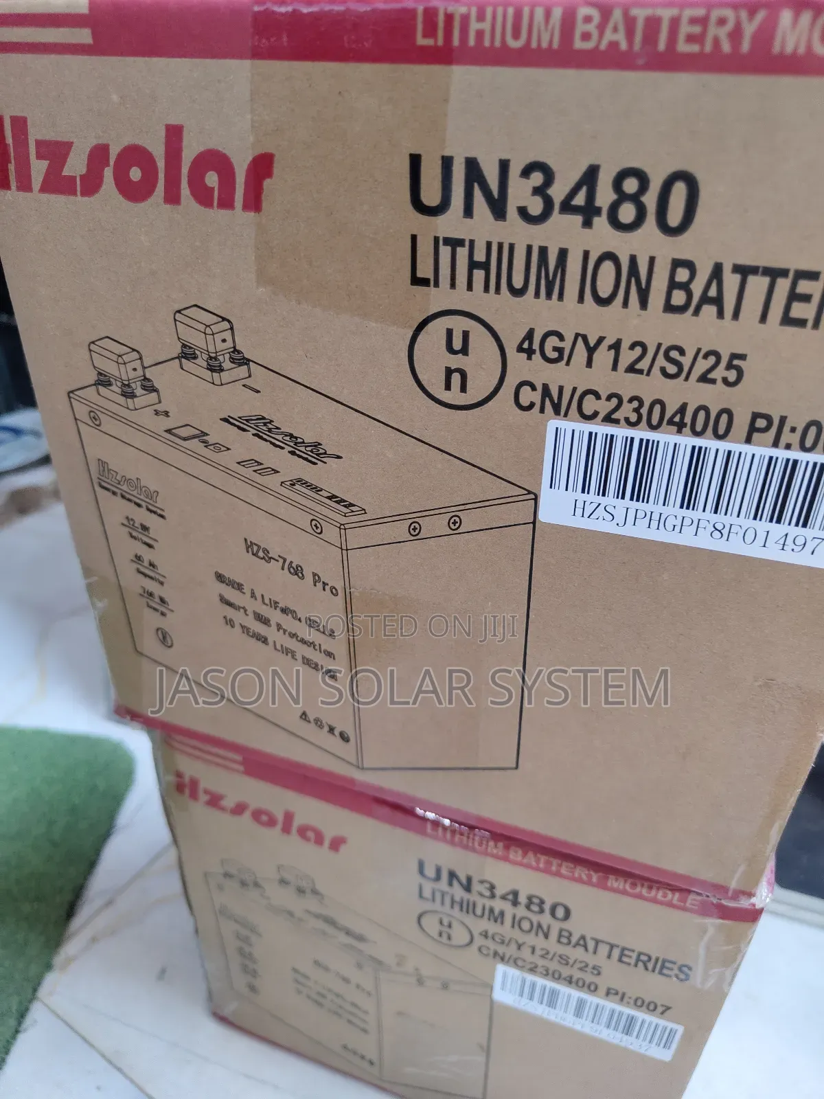 Hzsolar 768wh 60ah 12.8volts Lithium Battery