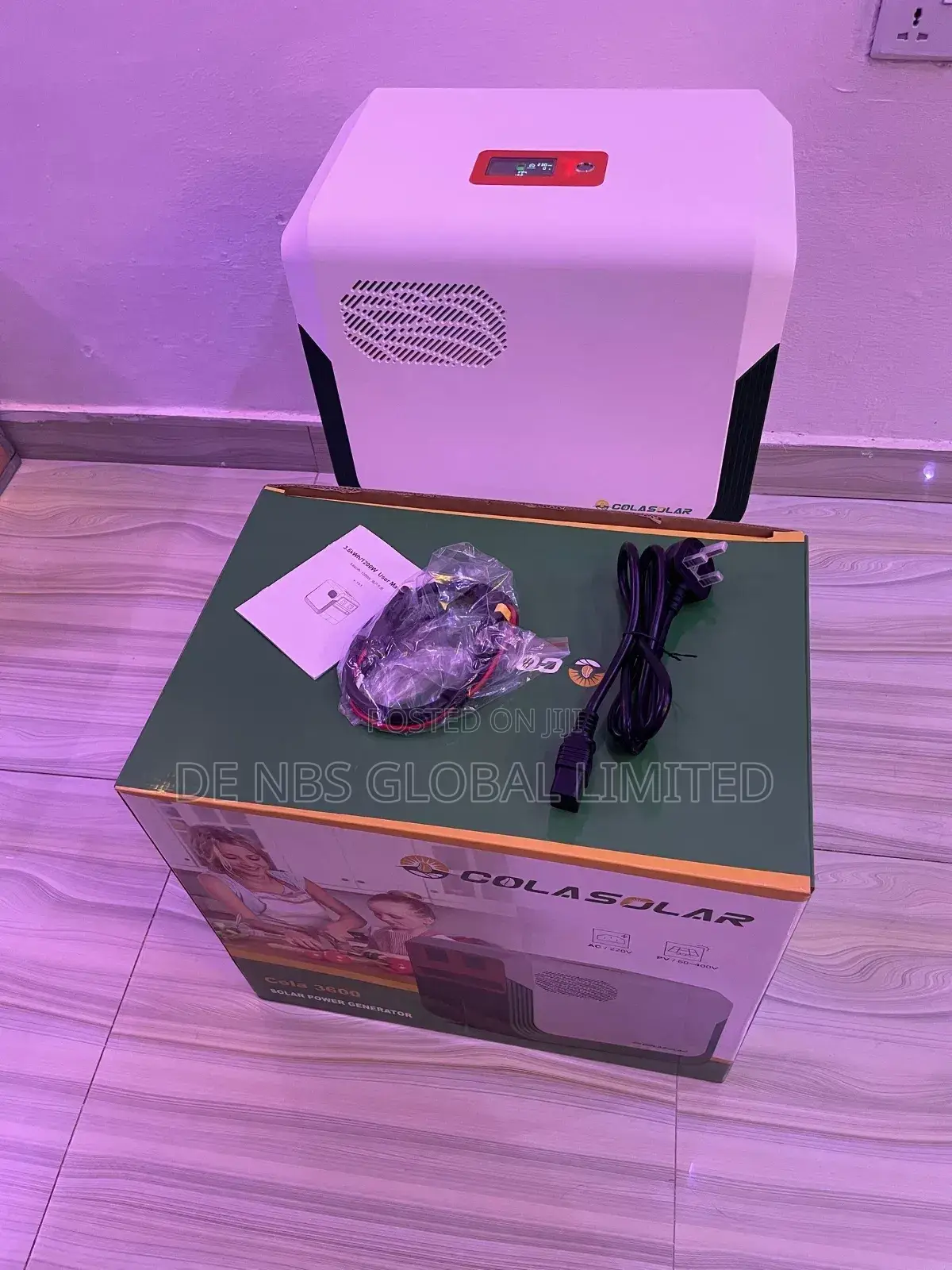 Colasolar Generator 3.6kwh With Inbuilt Lifep04 Lithium Ion Battery