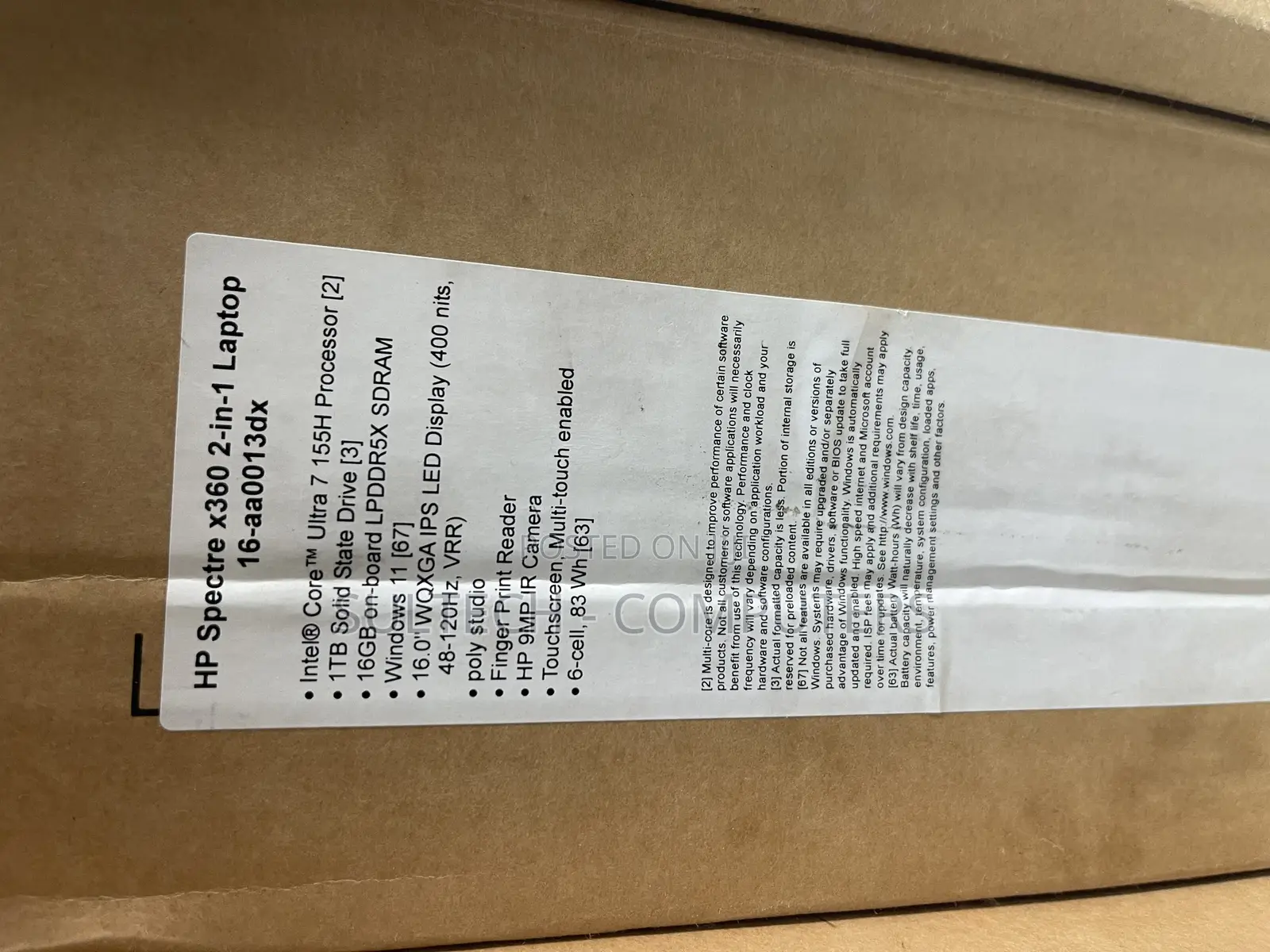 New Laptop HP Spectre X360 16GB Intel Core Ultra 7 SSD 1T