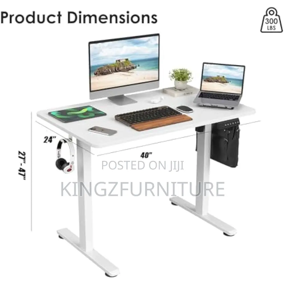 Durable Electric Desk 1.2 Meter White