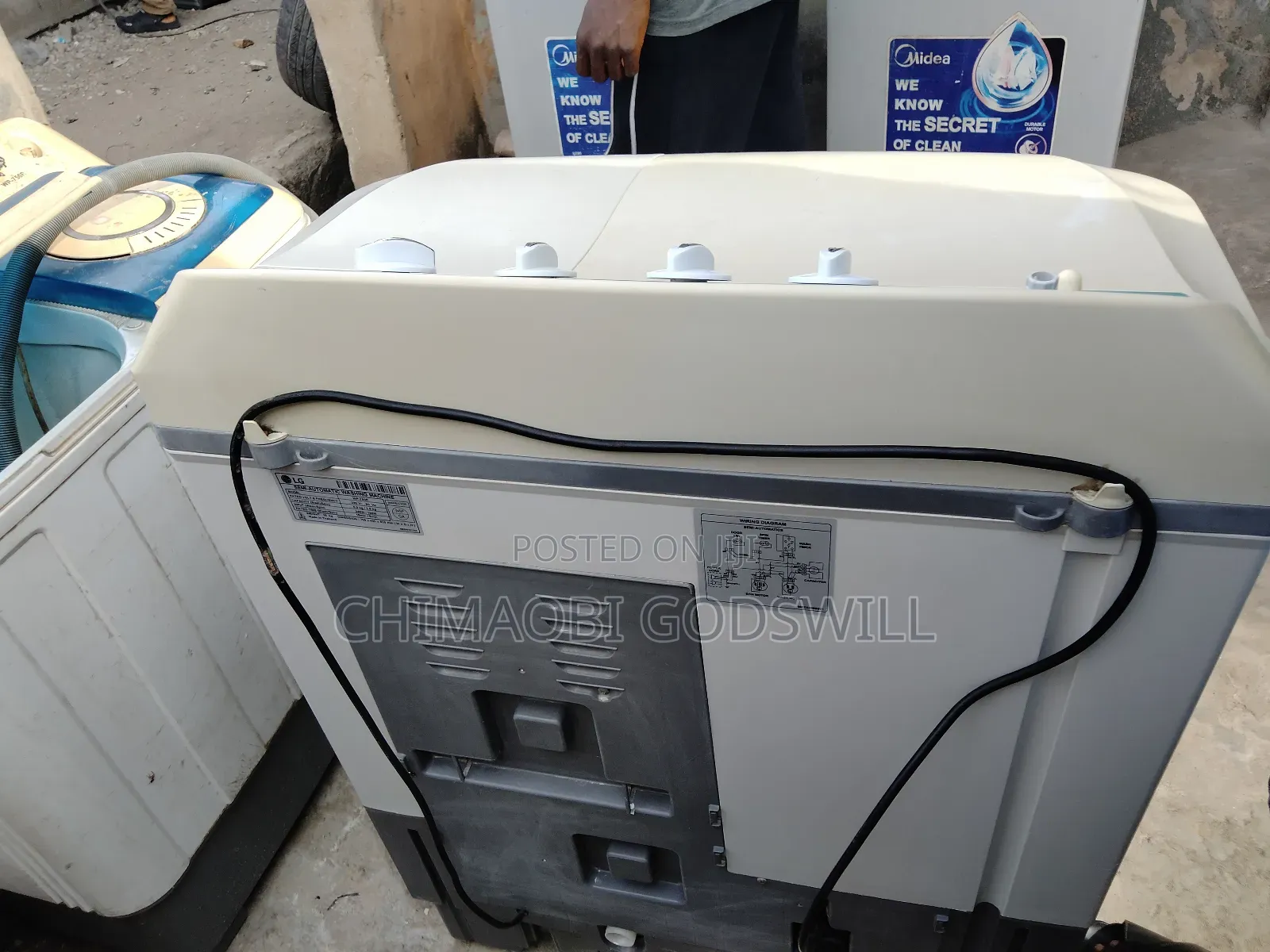 Lg 7kg Twin Top Washing Machine and Spin