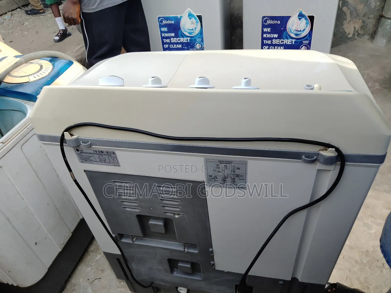Lg 7kg Twin Top Washing Machine and Spin