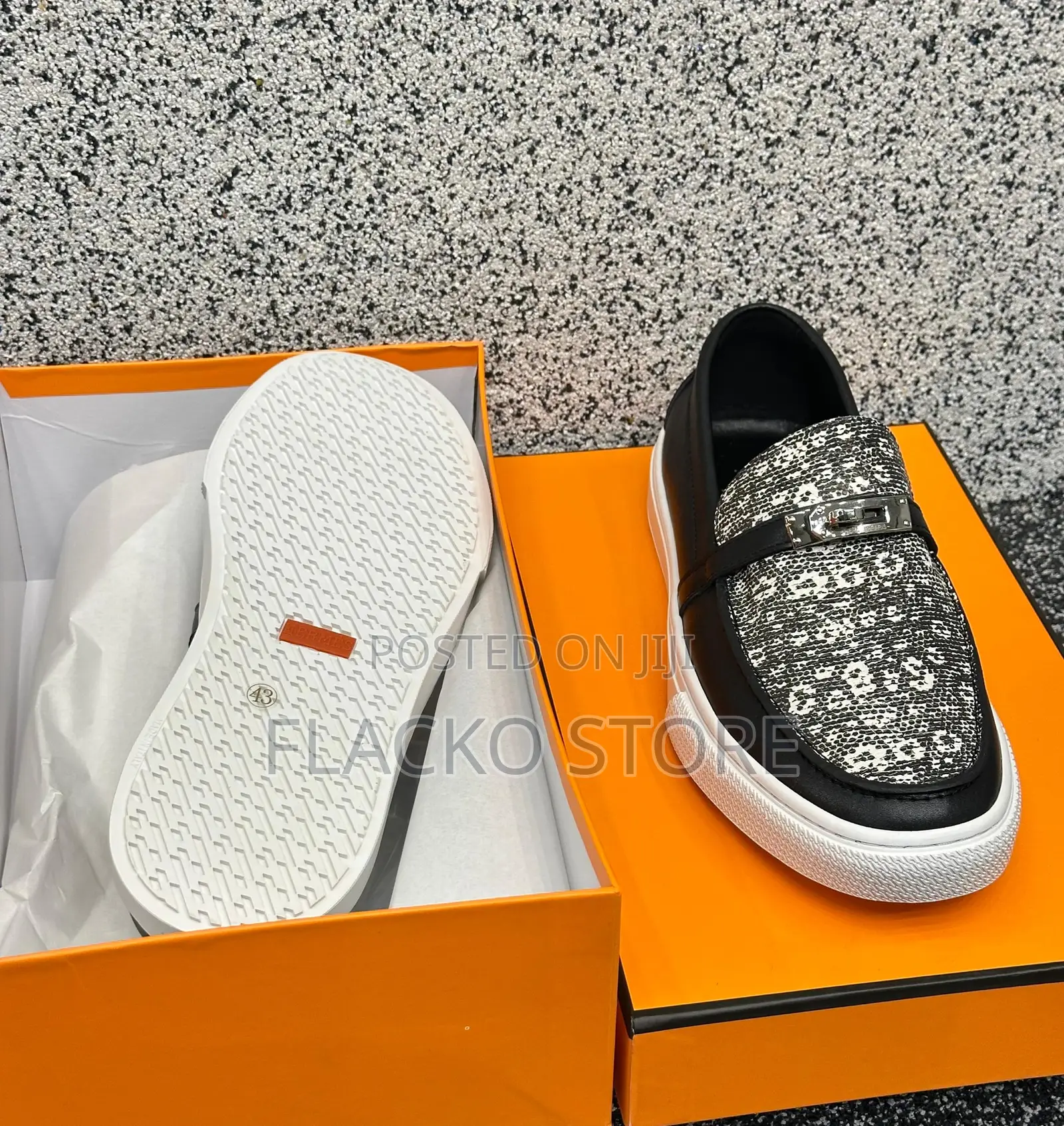 Original Hermes Classic Leather Sneakers