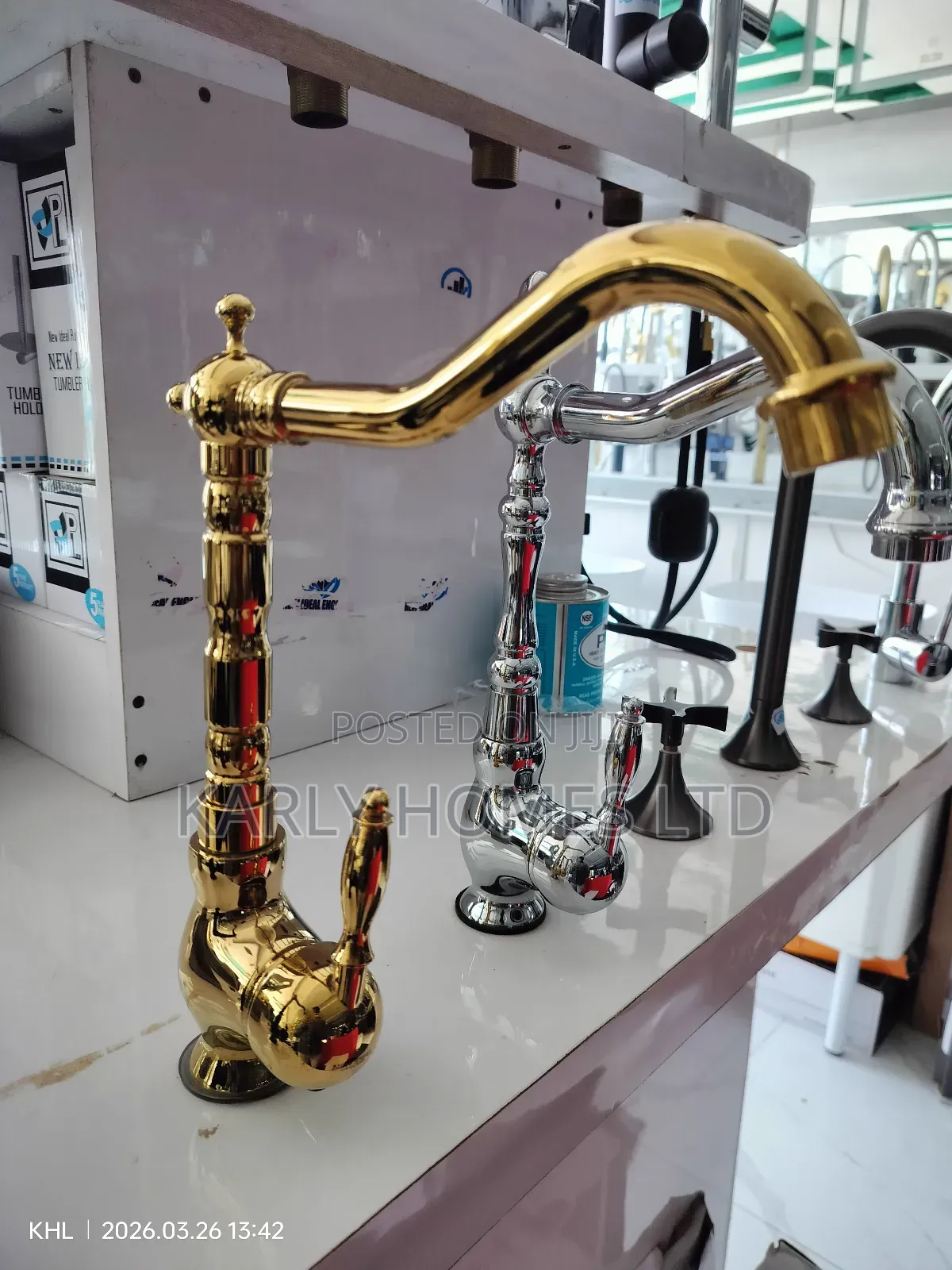 *Luxury Gold Sink Mixer Tap – Royal Design *