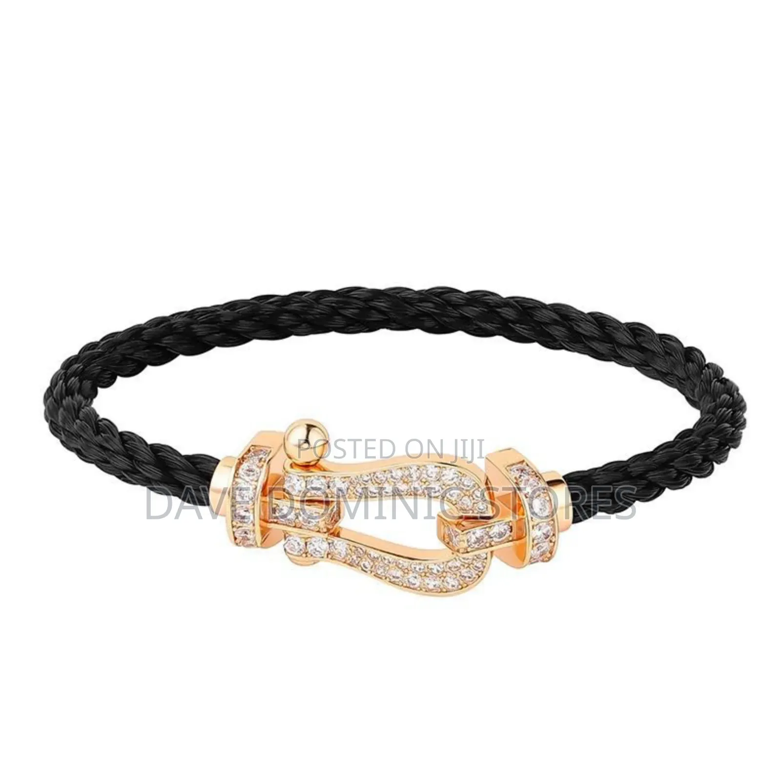 New Fred Force 10 Cord Bracelet in Black Red