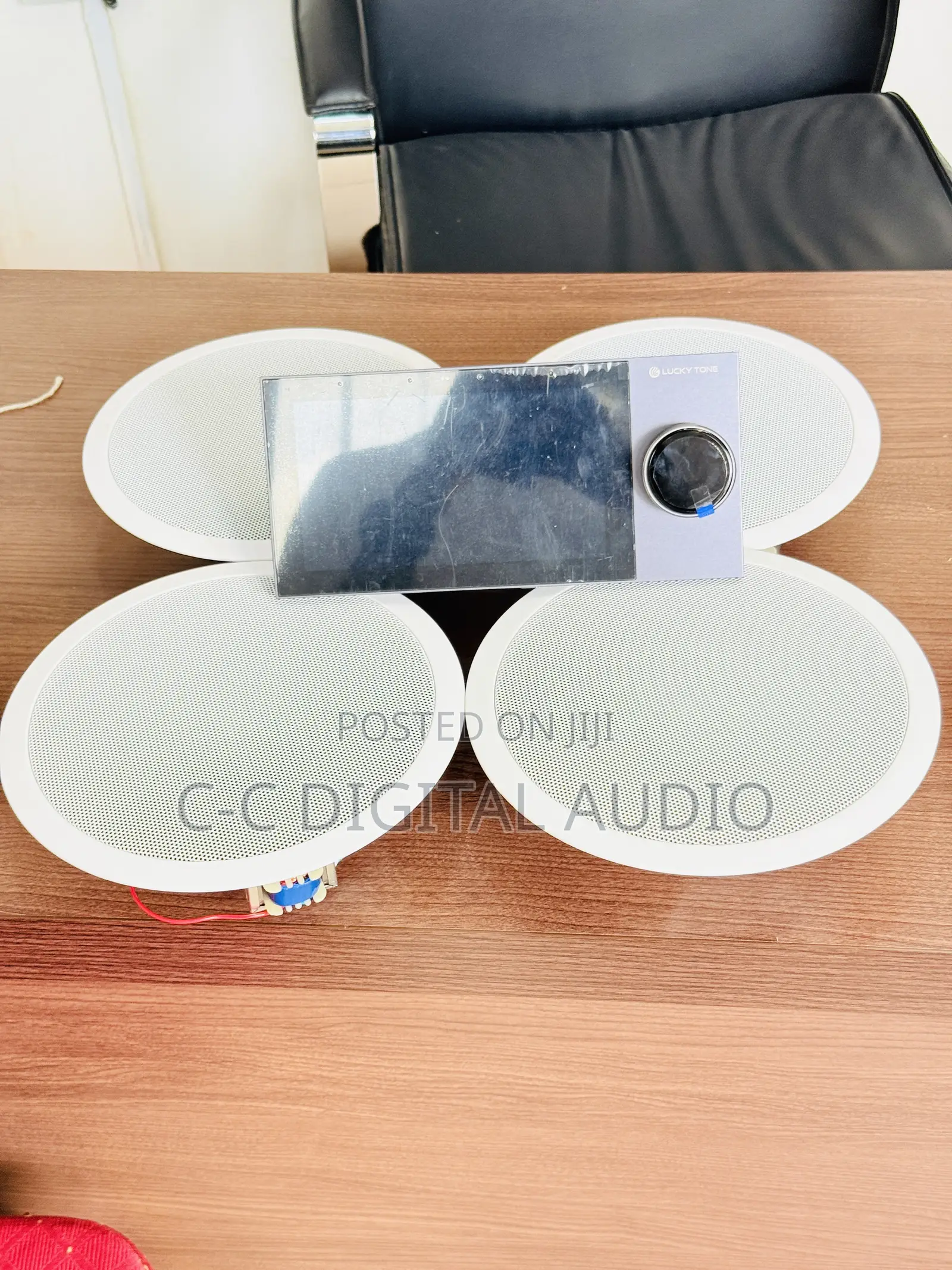 7inches Smart Home Amplifier and 4 Ceiling Speakers