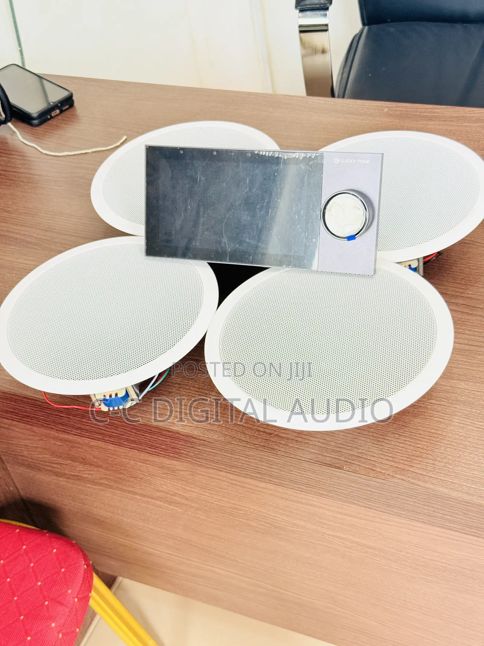 7inches Smart Home Amplifier and 4 Ceiling Speakers