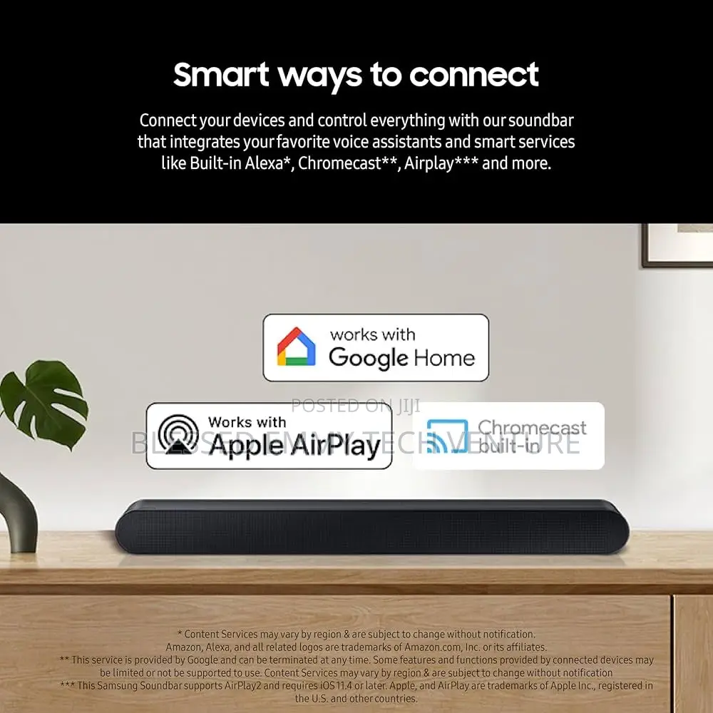 Samsung S60d 5.0 Channel Soundbar With Dolby Atmos Wireless Audio,