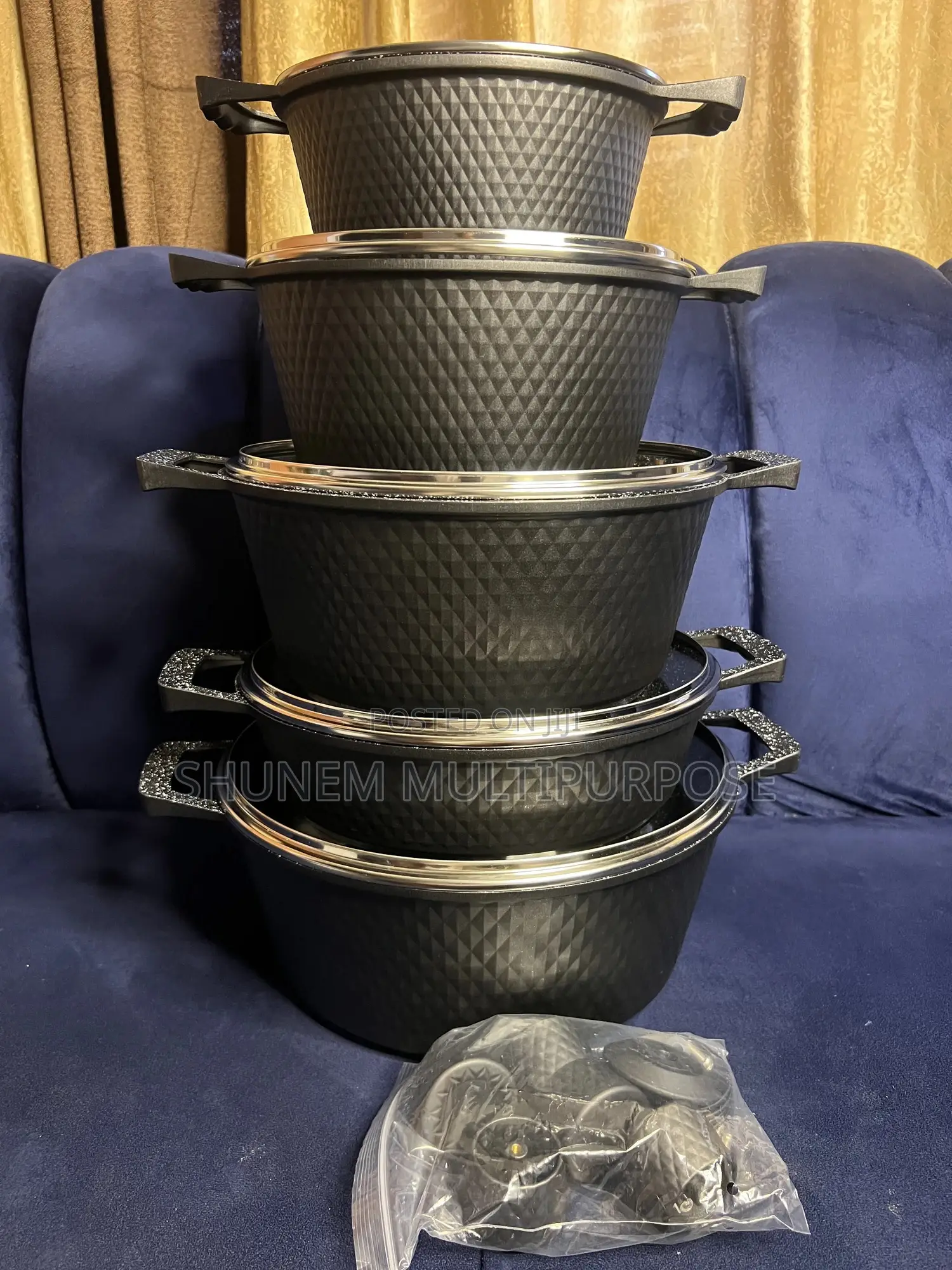 Granite Set Maifan Stone Non Stick Pot and Pan Set