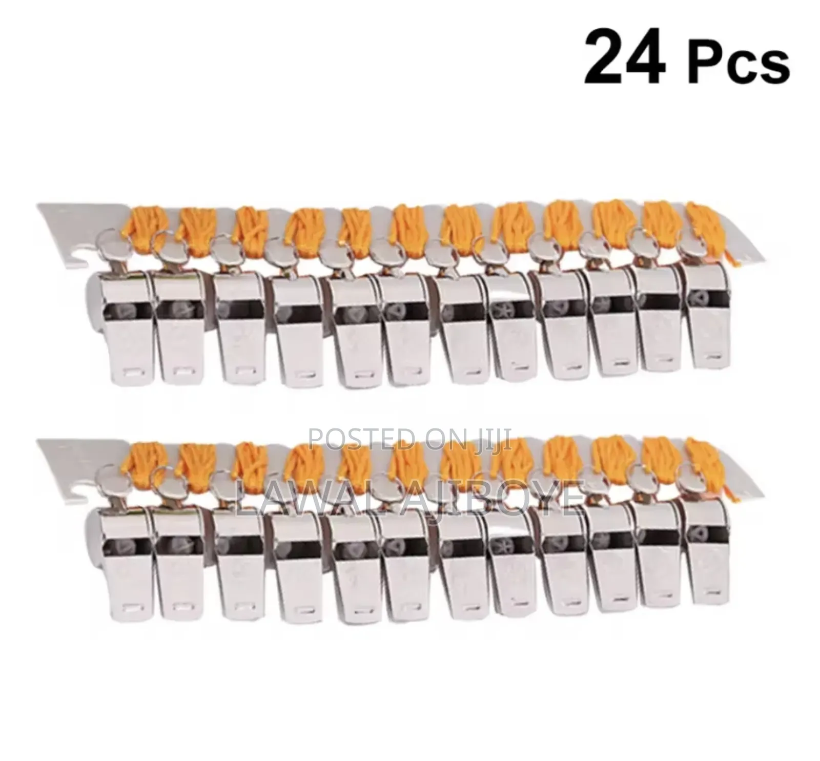 24pcs Referee Whistle Metal Noise Marker Cheering Props Party Favors