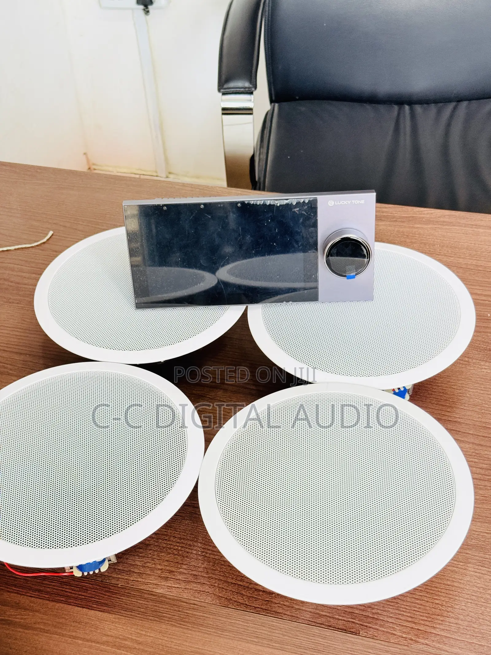 7inches Smart Home Amplifier and 4 Ceiling Speakers