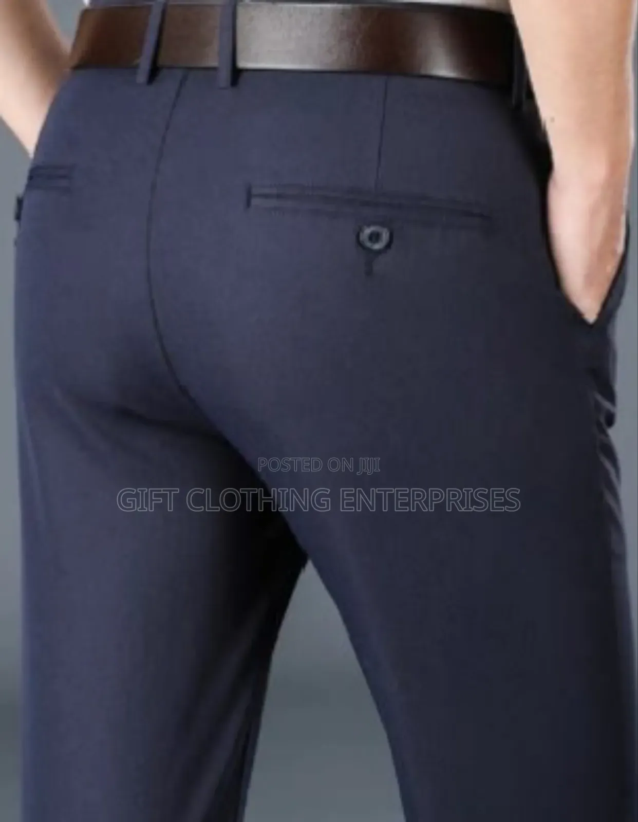 Plain Wool Trousers