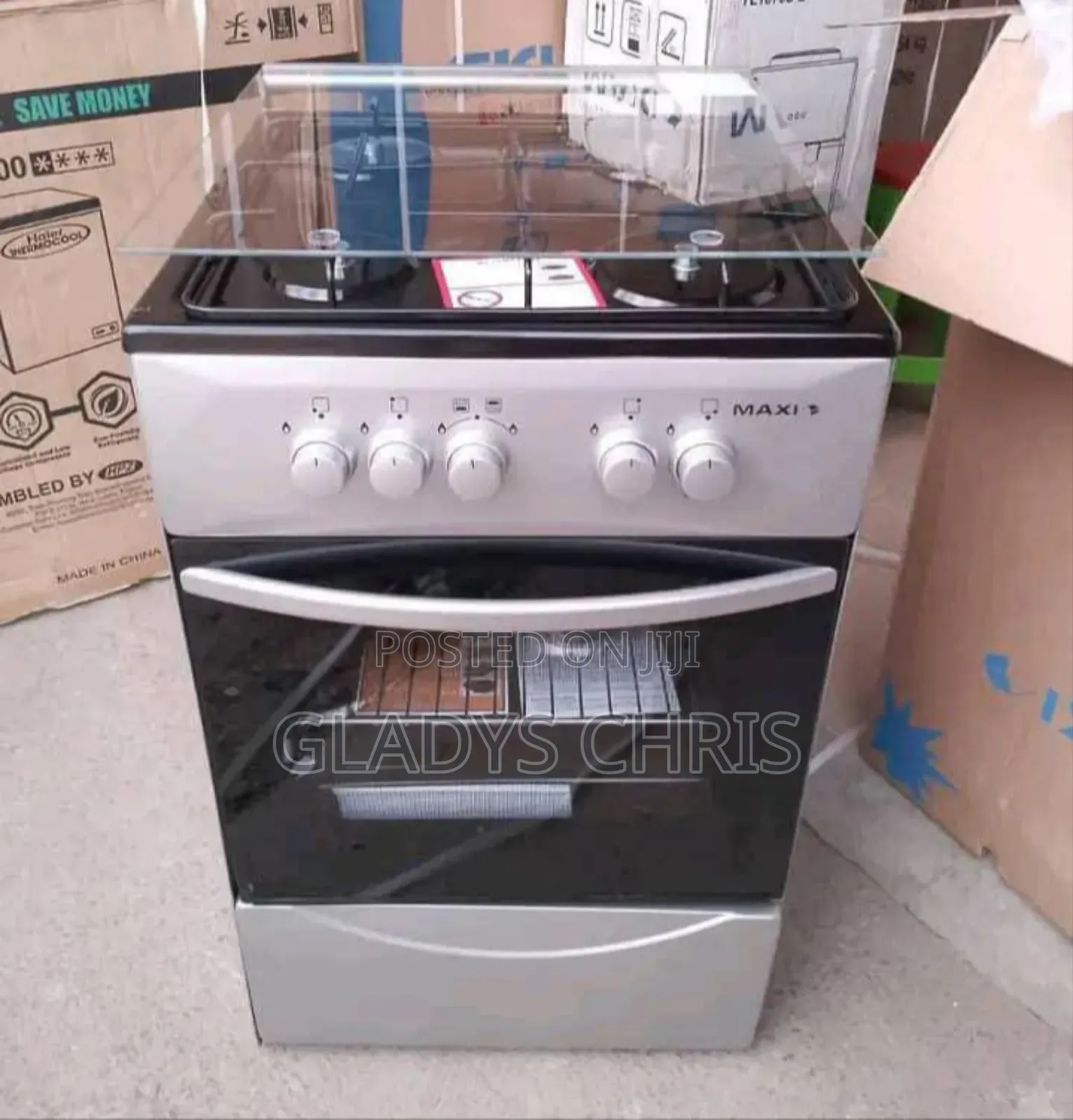 Maxi 50/50 Standing Gas Cooker 4 Gas
