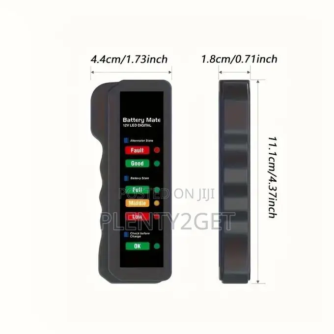 Portable Mini Digital Car Battery Alternator Tester