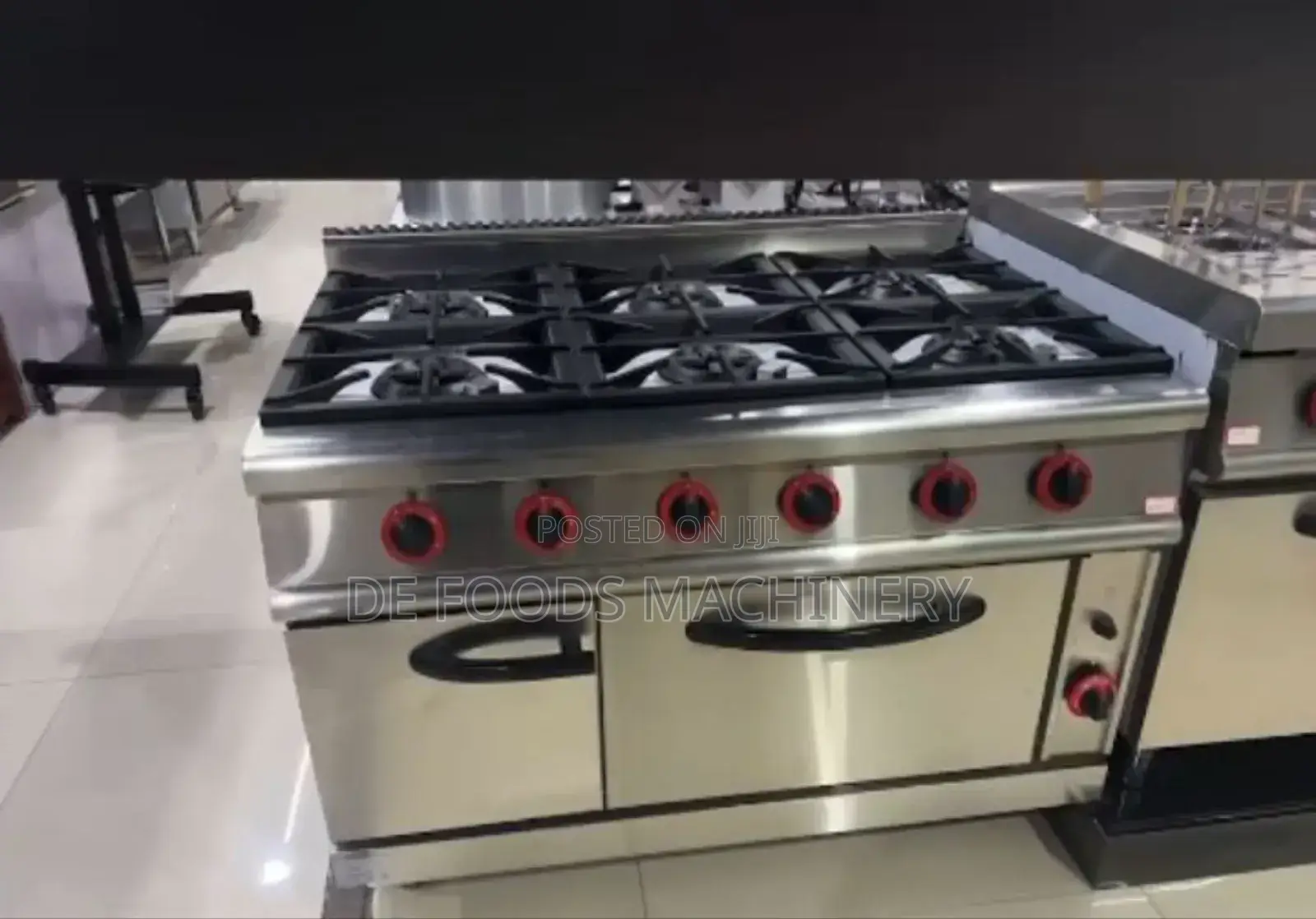 Industrial 6 Burner Cooker With Oven