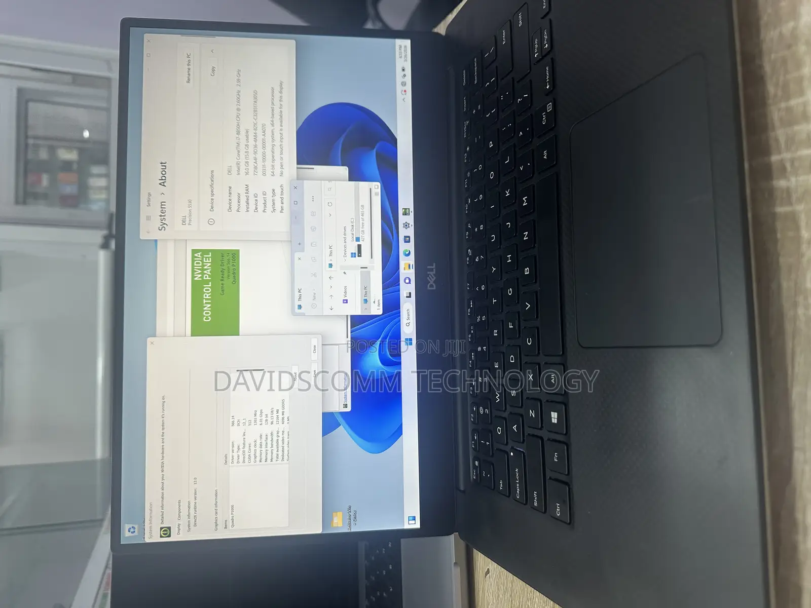 Laptop Dell Precision 5530 16GB Intel Core i7 SSD 512GB
