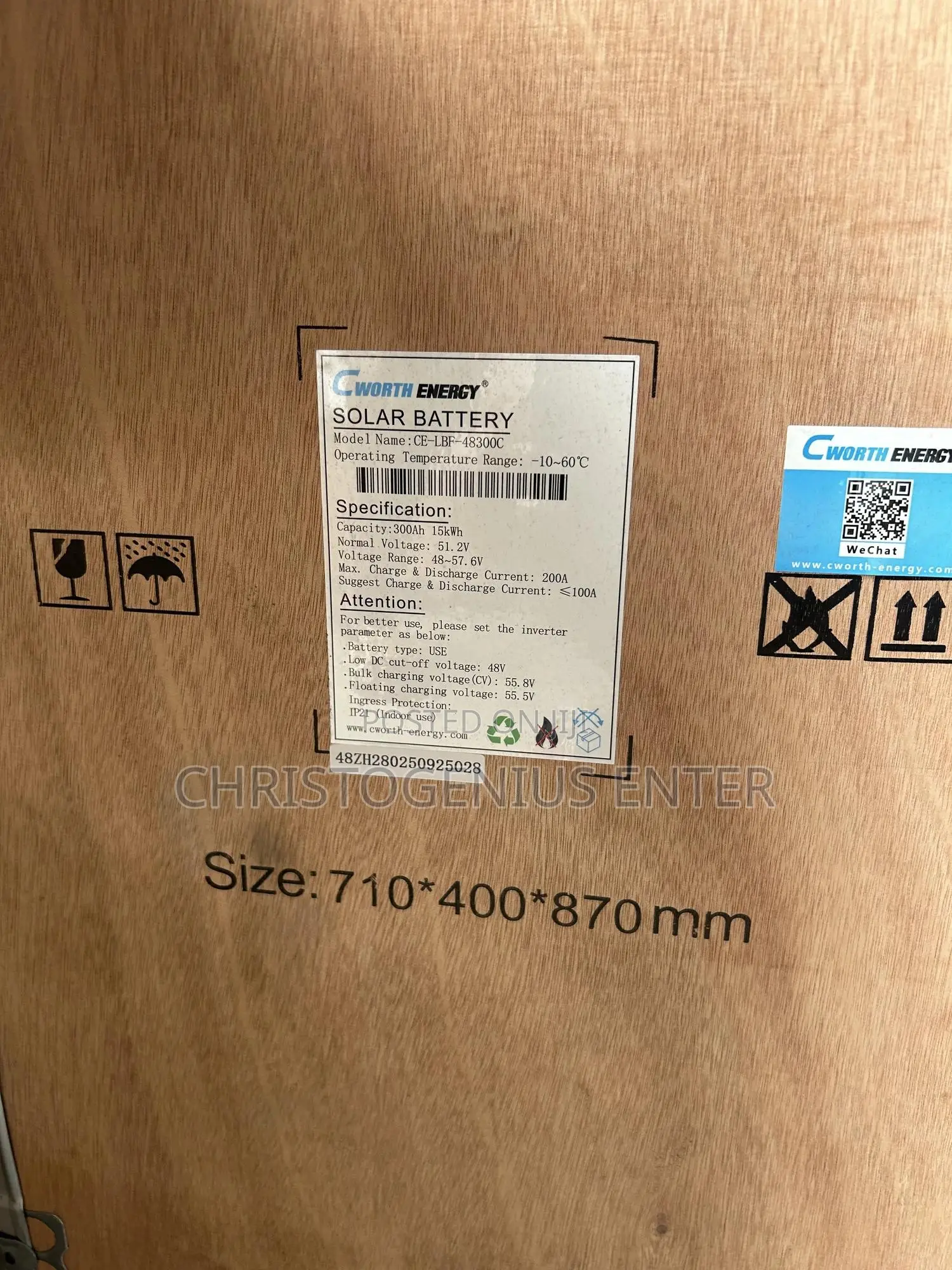 15kwh Lithium Batteries 51.2v 300ah