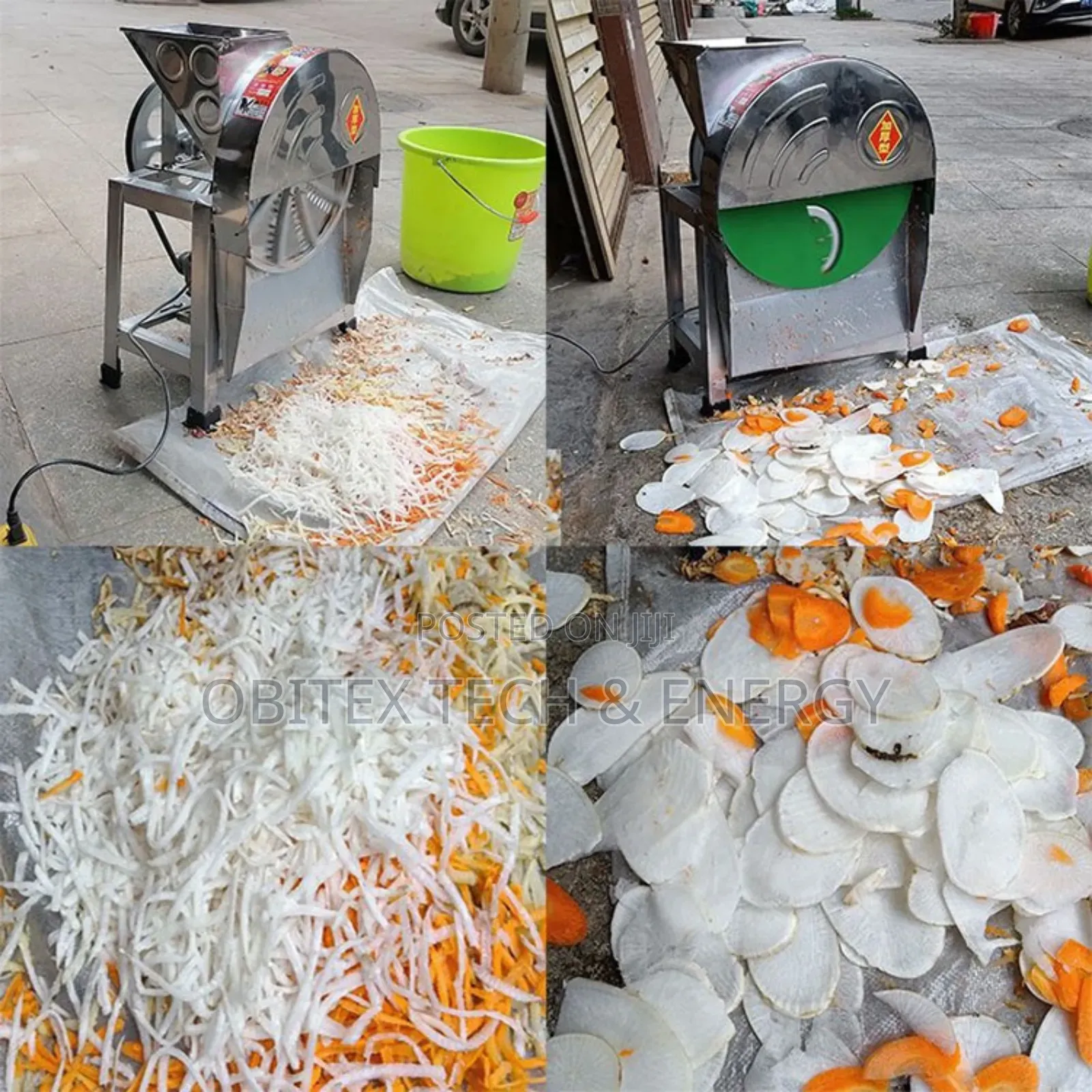 Electric Potato Grater / Vegetable Cutter Machine (500kg/H Capacity)